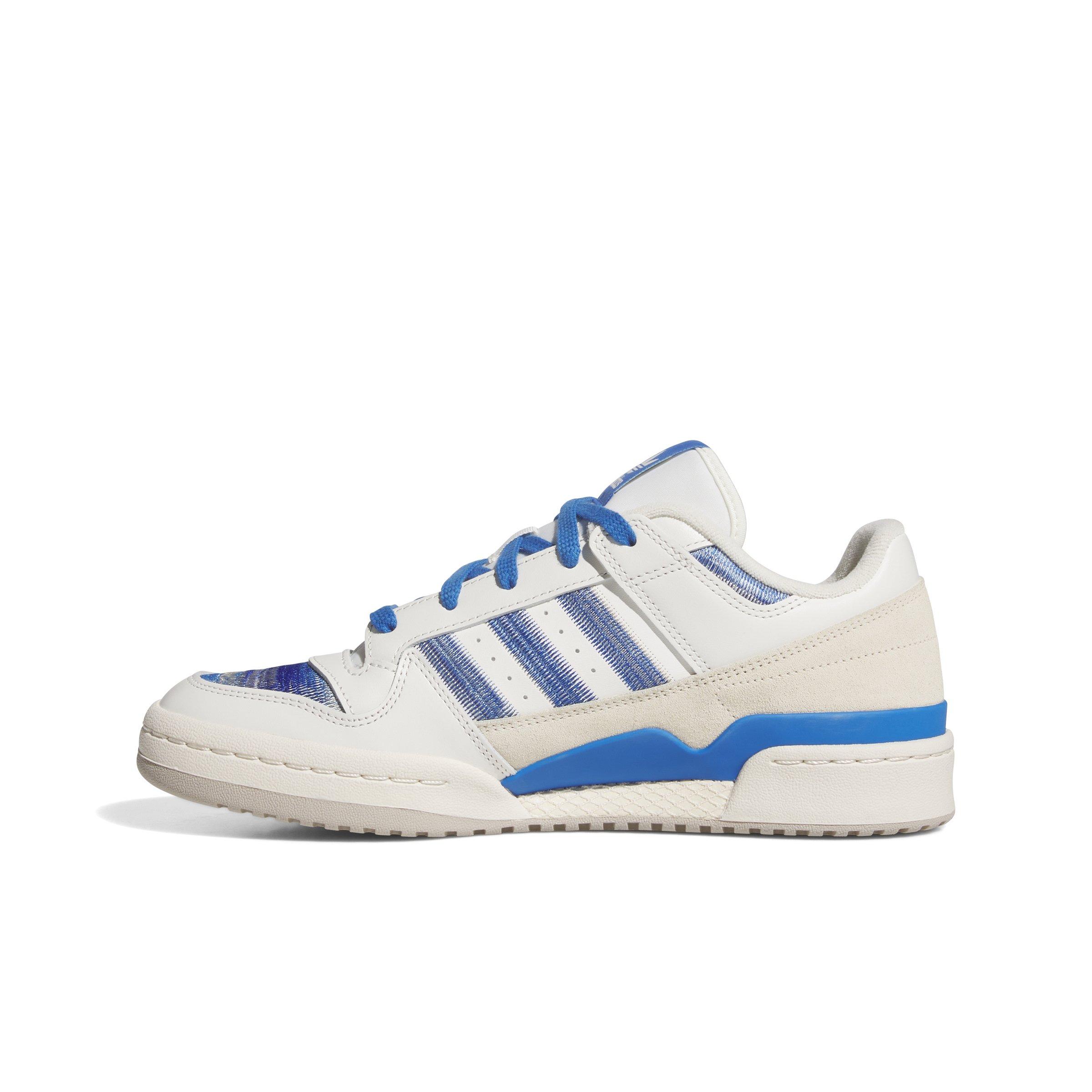 adidas Forum Low CL "Cloud White/Bluebird/Team Royal Blue" Men's Shoe - WHITE/BLUEBIRD/ROYAL Thumbnail View 2