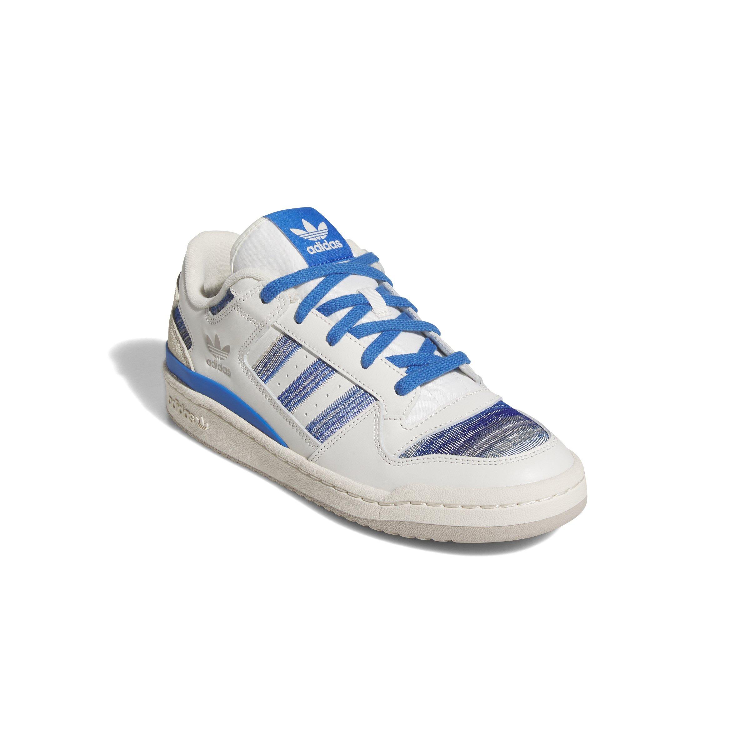 adidas Forum Low CL "Cloud White/Bluebird/Team Royal Blue" Men's Shoe - WHITE/BLUEBIRD/ROYAL Thumbnail View 3