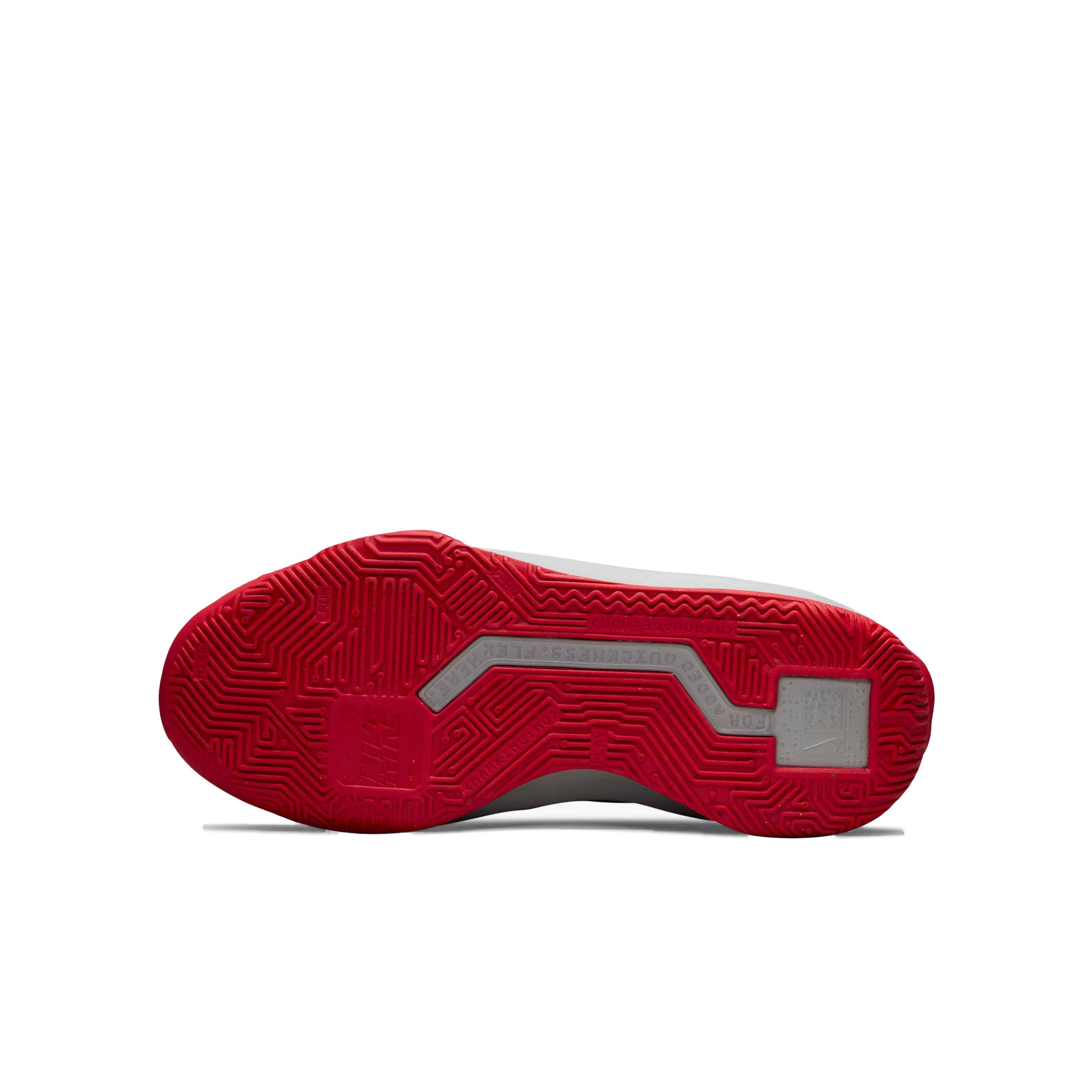 Nike Team Hustle Quick 3 "Black/University Red/Light Smoke Grey" Grade School Boys' Basketball Shoe - BLACK Thumbnail View 6