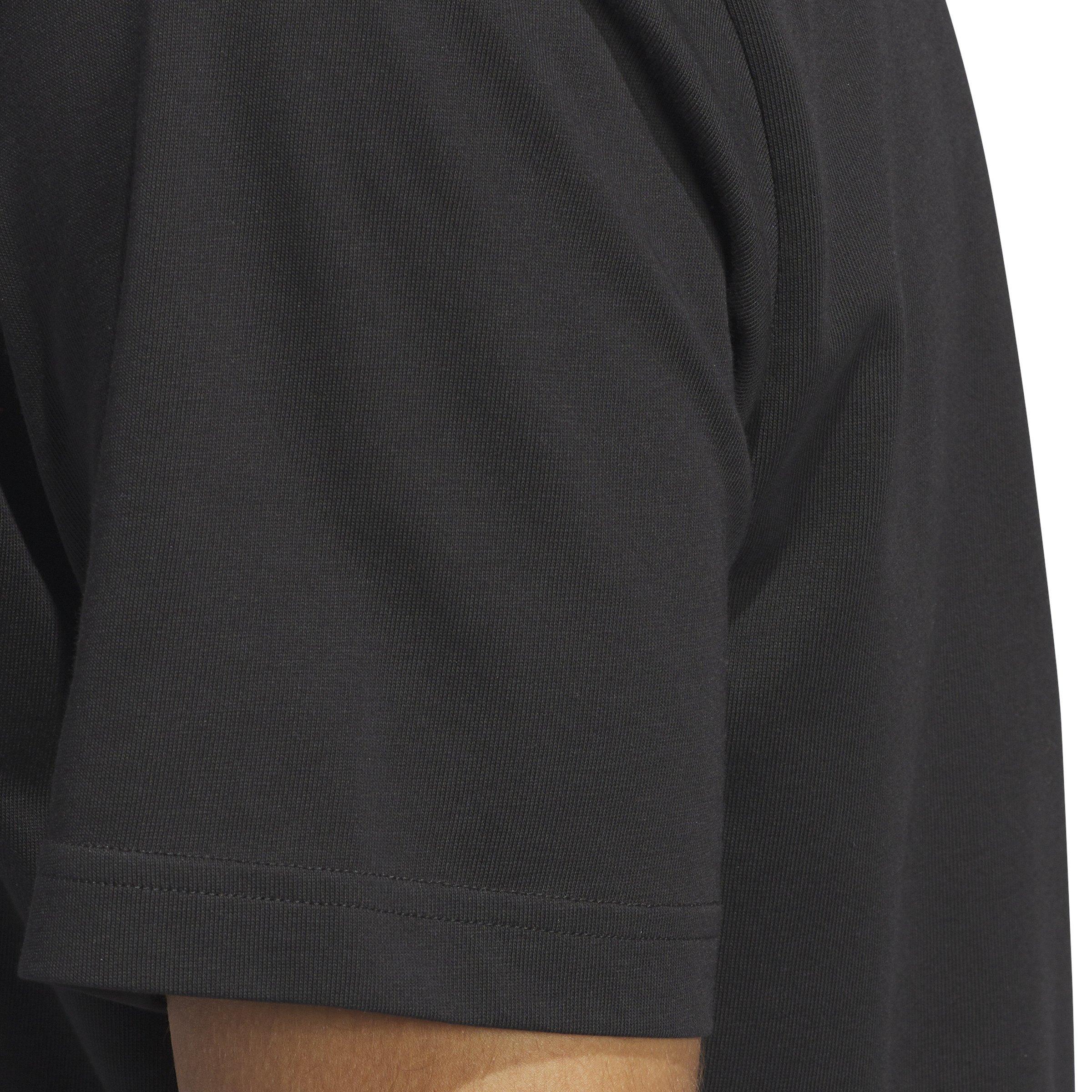 adidas Men's Worldwide Hoops Logo Performance Graphic Basketball T-Shirt -Black - BLACK Thumbnail View 4