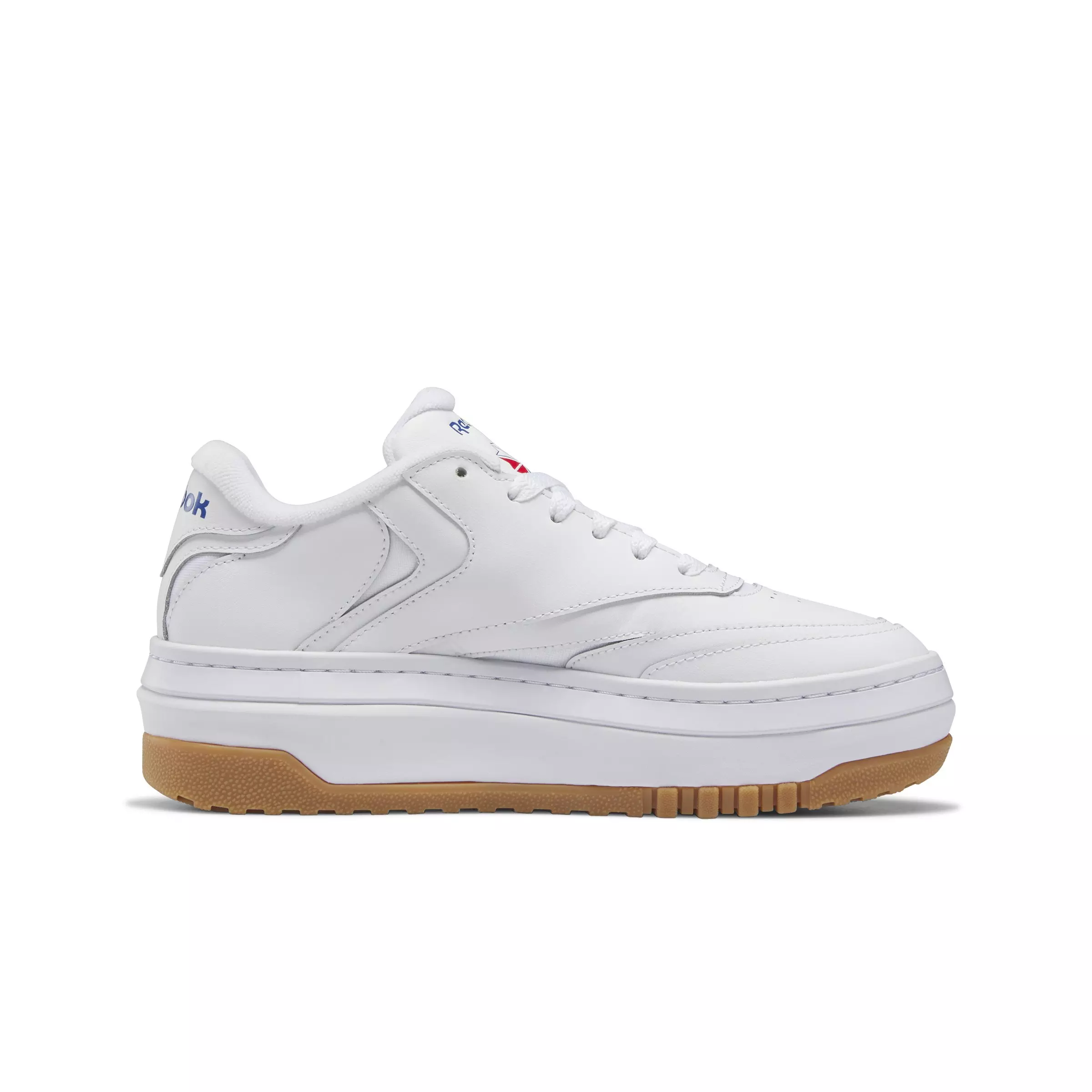 Reebok Club C Extra "Ftwr White/Blue/Gum" Women's Shoe - WHITE