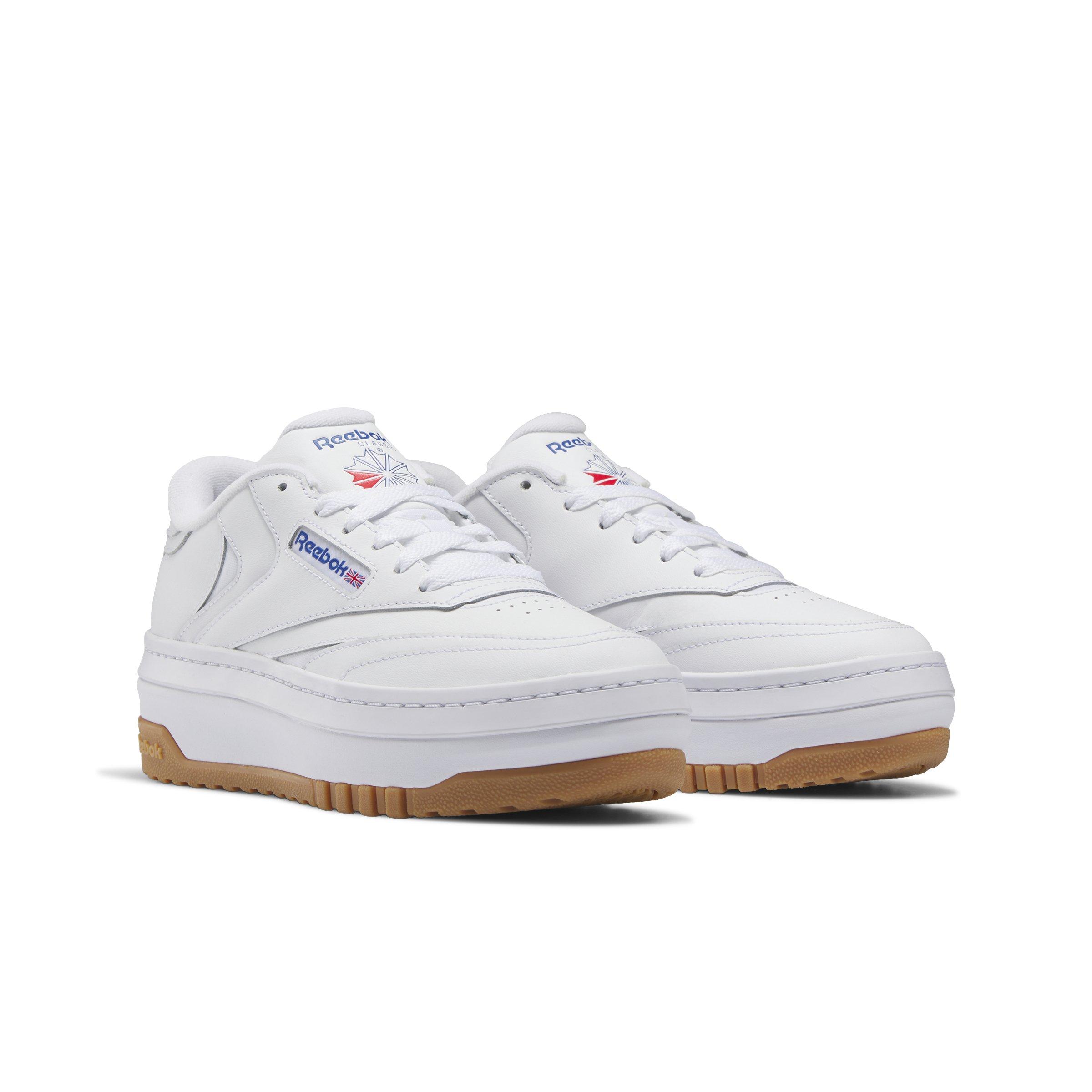 Reebok Club C Extra "Ftwr White/Blue/Gum" Women's Shoe - WHITE Thumbnail View 3