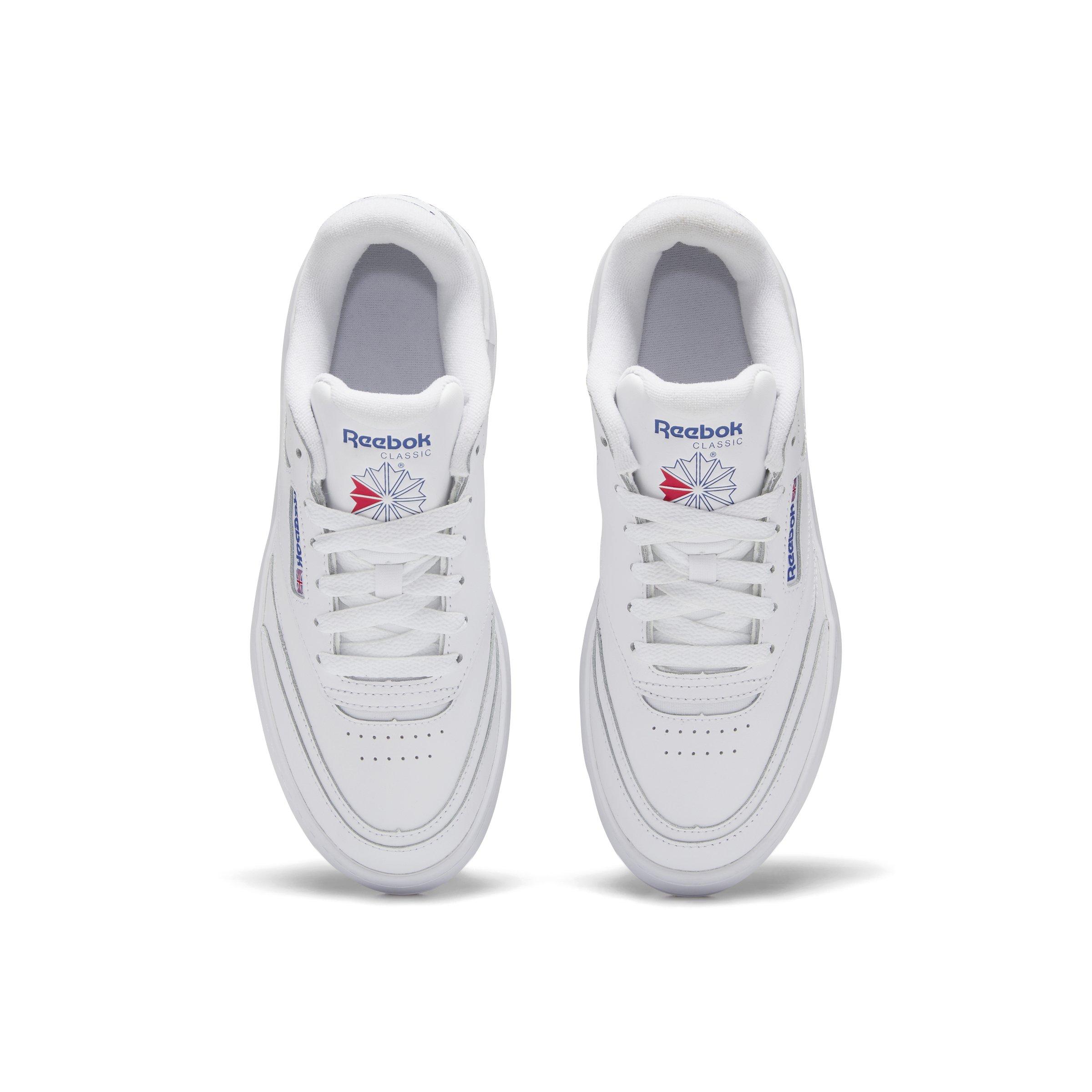 Reebok Club C Extra "Ftwr White/Blue/Gum" Women's Shoe - WHITE Thumbnail View 5