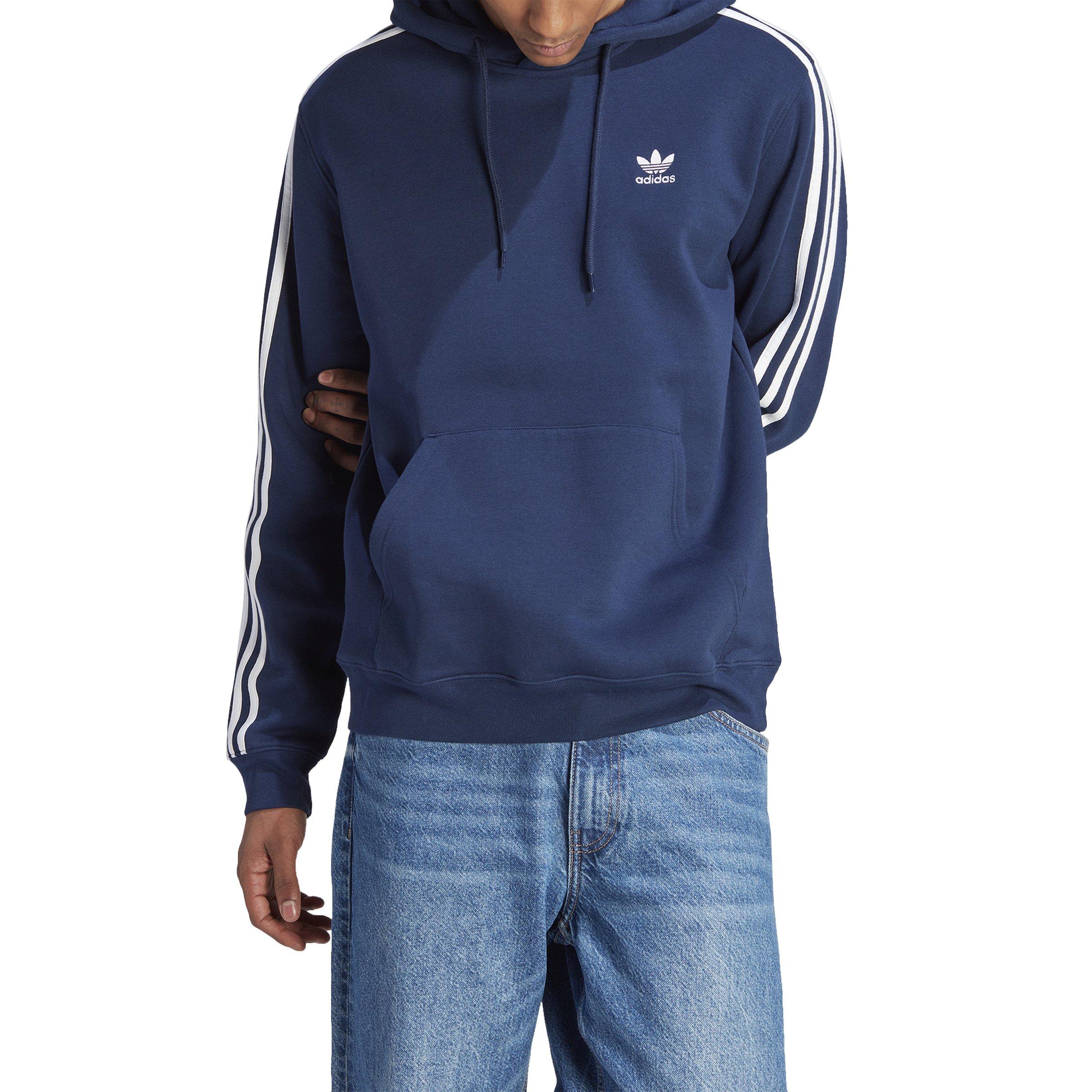 adidas Originals Men's adicolor Classics 3-Stripes Hoodie -Blue - BLUE Thumbnail View 1