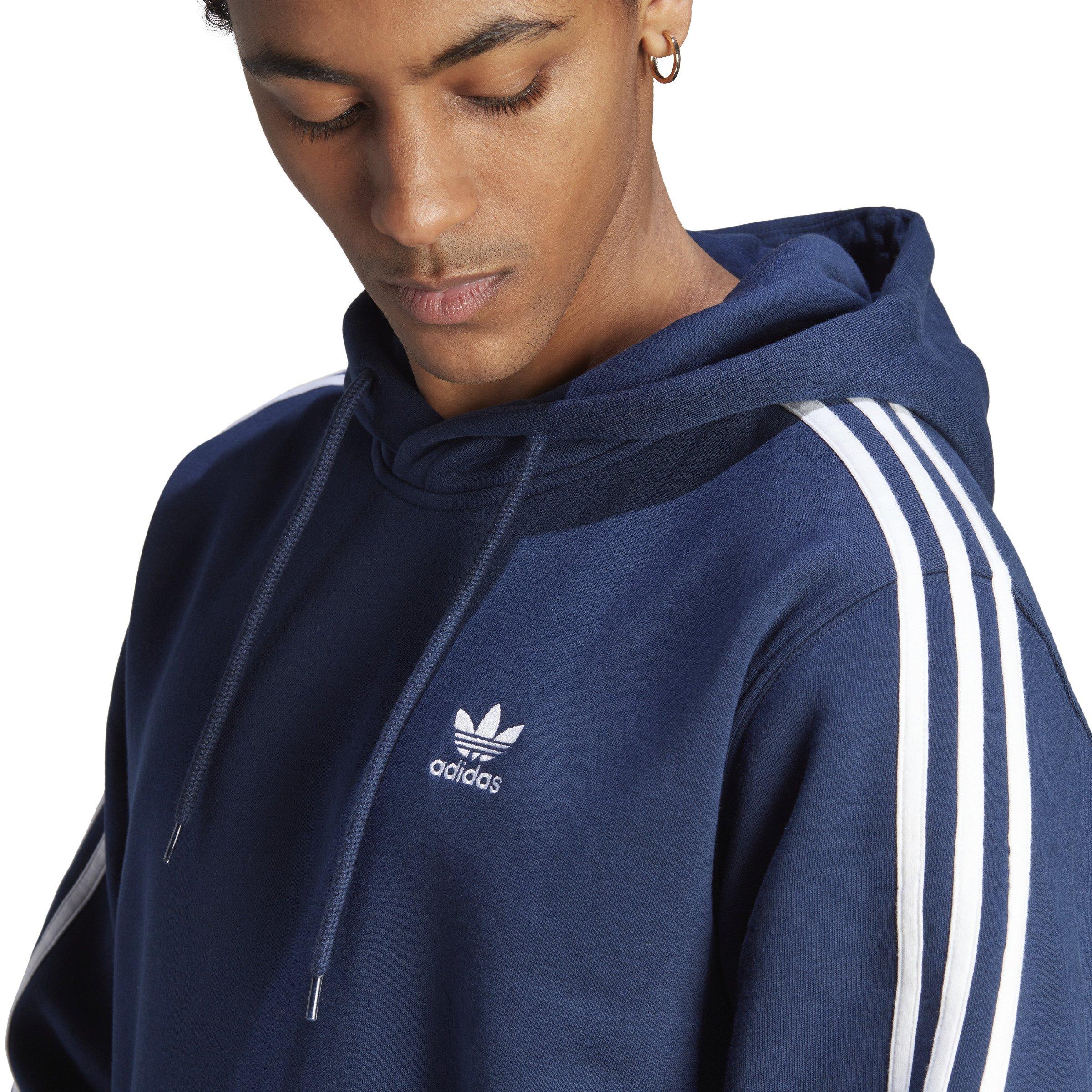 adidas Originals Men's adicolor Classics 3-Stripes Hoodie -Blue - BLUE Thumbnail View 3