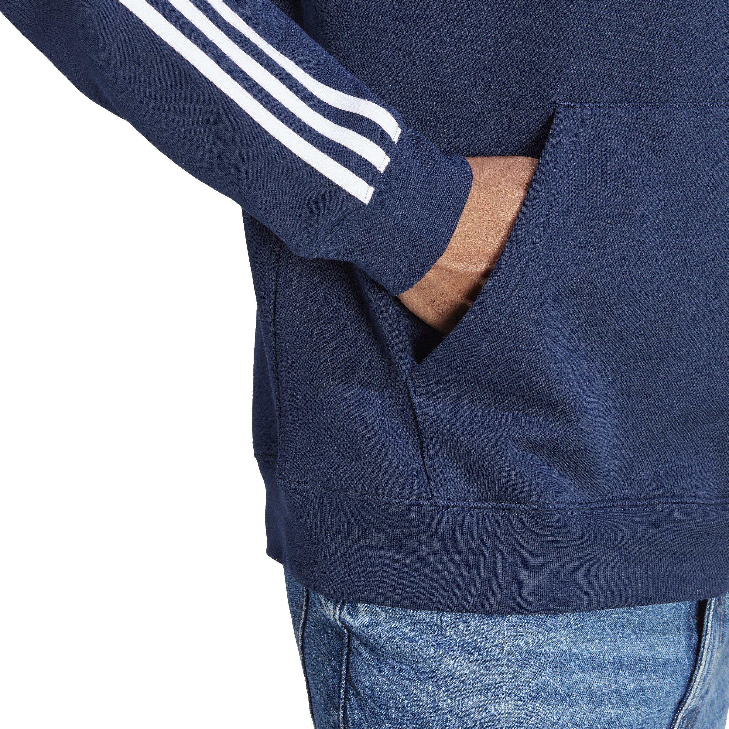 adidas Originals Men's adicolor Classics 3-Stripes Hoodie -Blue - BLUE Thumbnail View 4