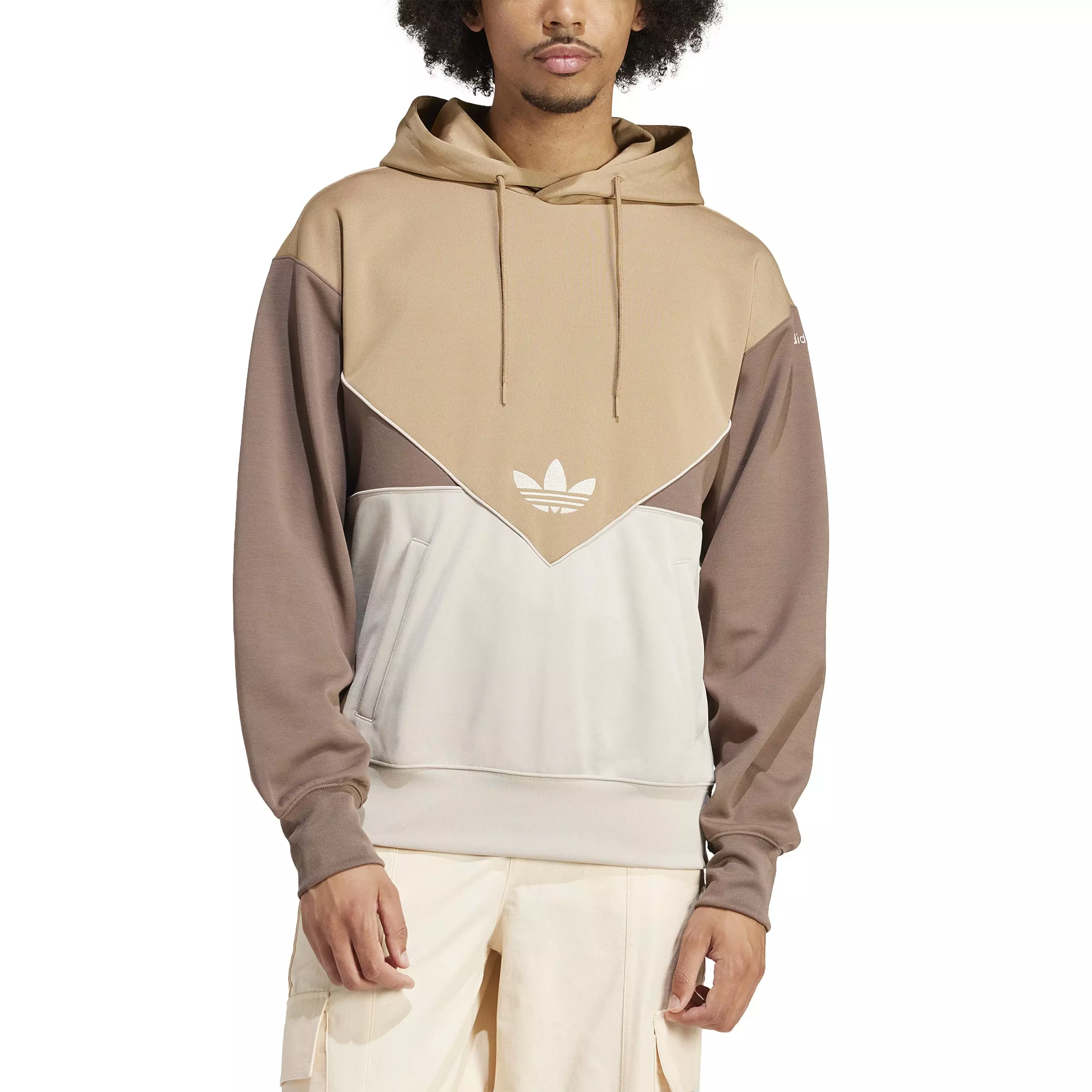 adidas Originals Men's adicolor Cutline Hoodie -Beige - BEIGE