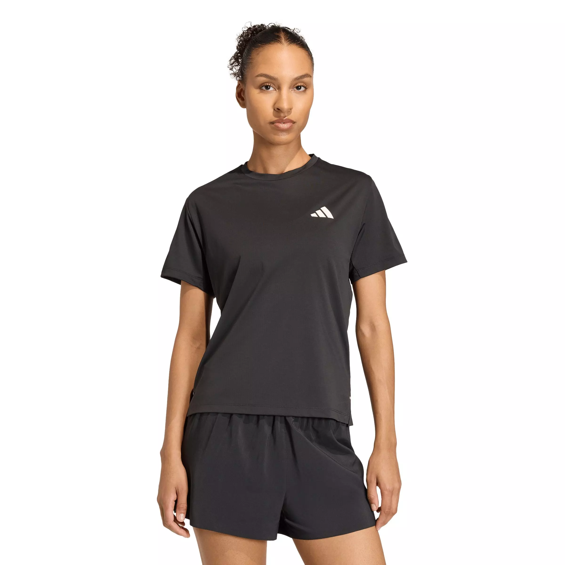 adidas Women's ADI365 Running Climacool Iconic T-Shirt - Black - BLACK