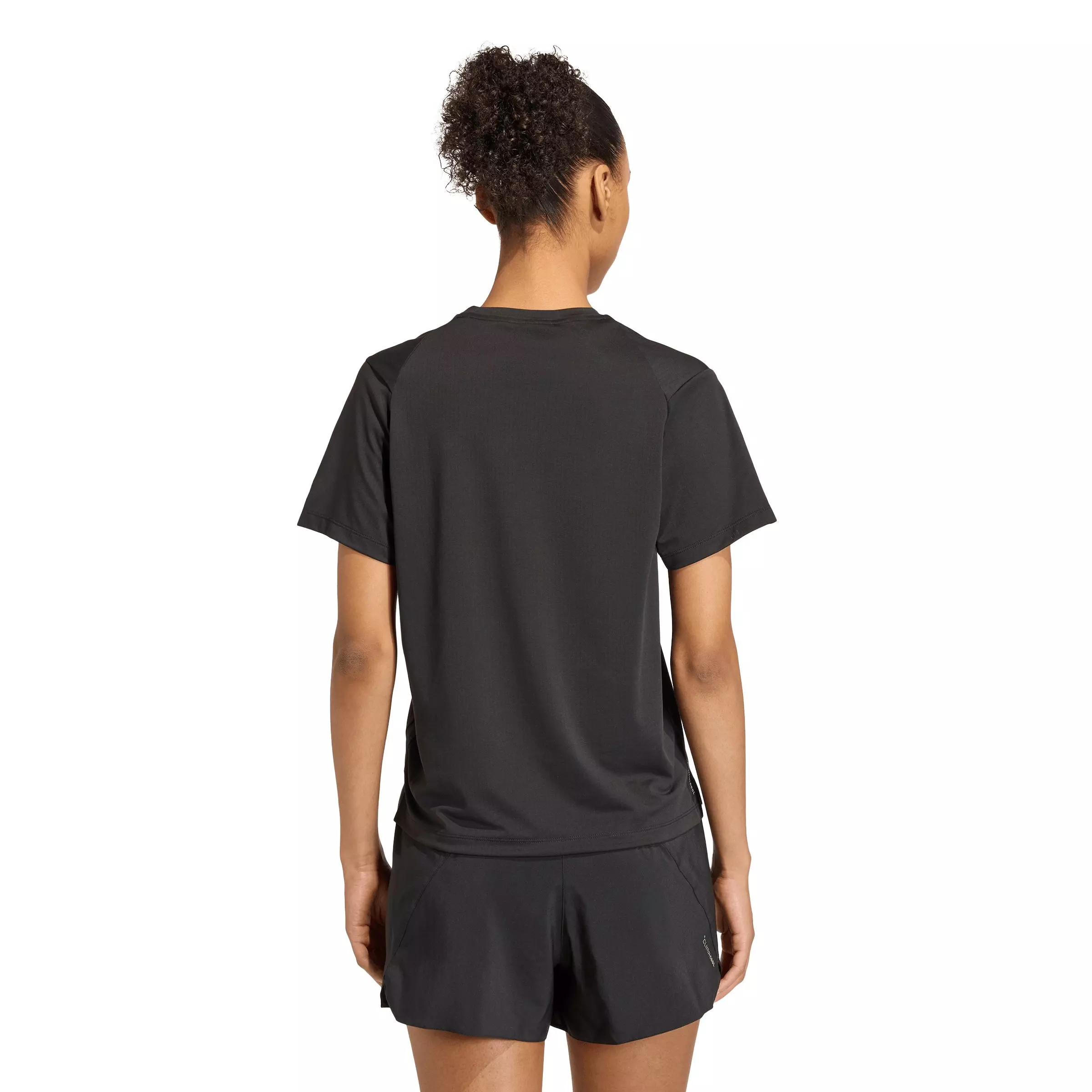 adidas Women's ADI365 Running Climacool Iconic T-Shirt - Black - BLACK