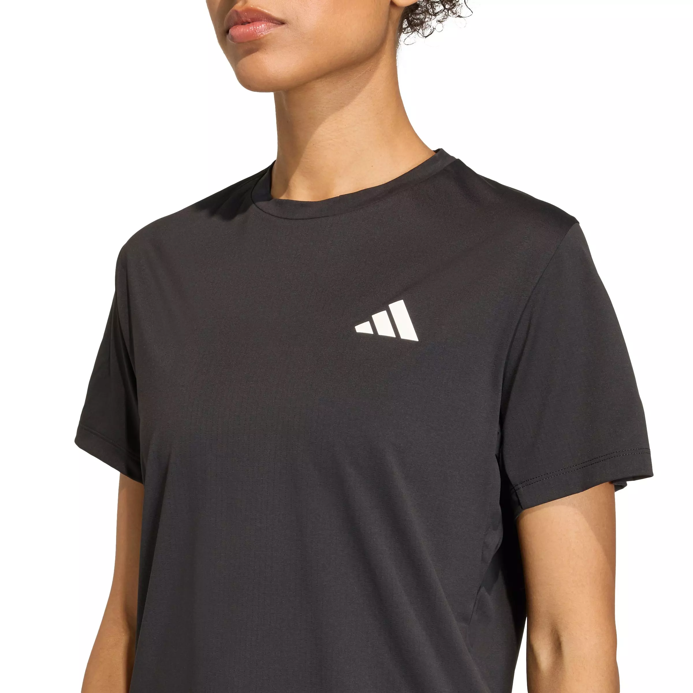 adidas Women's ADI365 Running Climacool Iconic T-Shirt - Black - BLACK