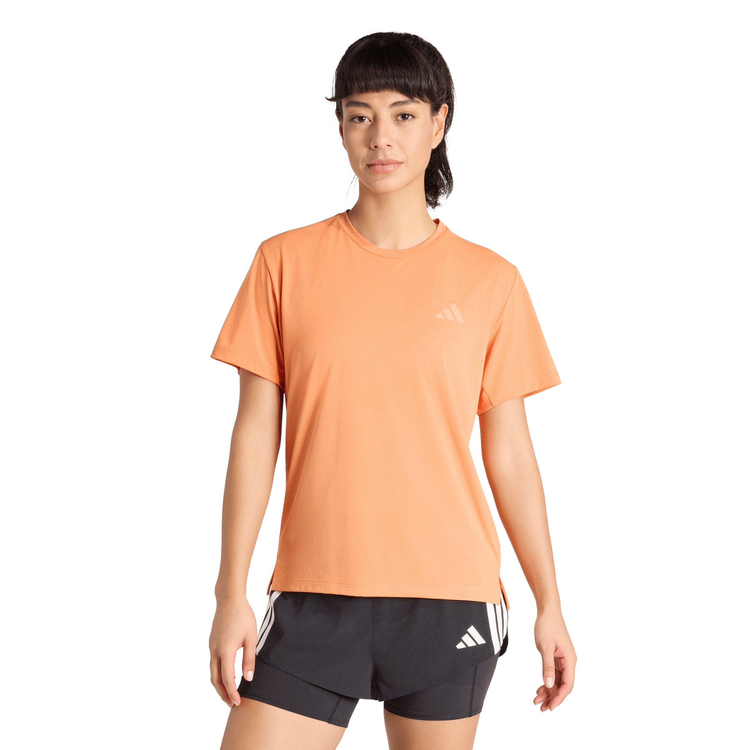 adidas Women's ADI365 Running Climacool Iconic T-Shirt - Orange - ORANGE Thumbnail View 1