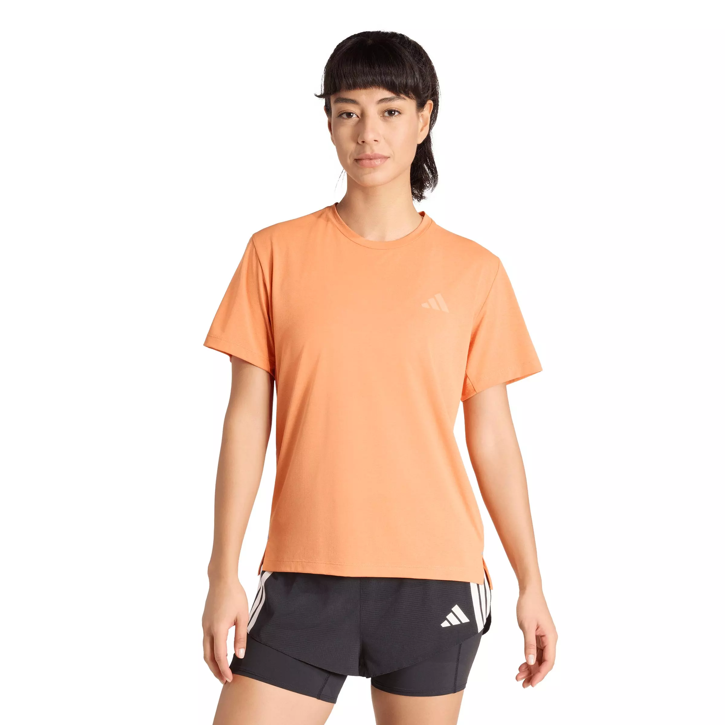 adidas Women's ADI365 Running Climacool Iconic T-Shirt - Orange - ORANGE