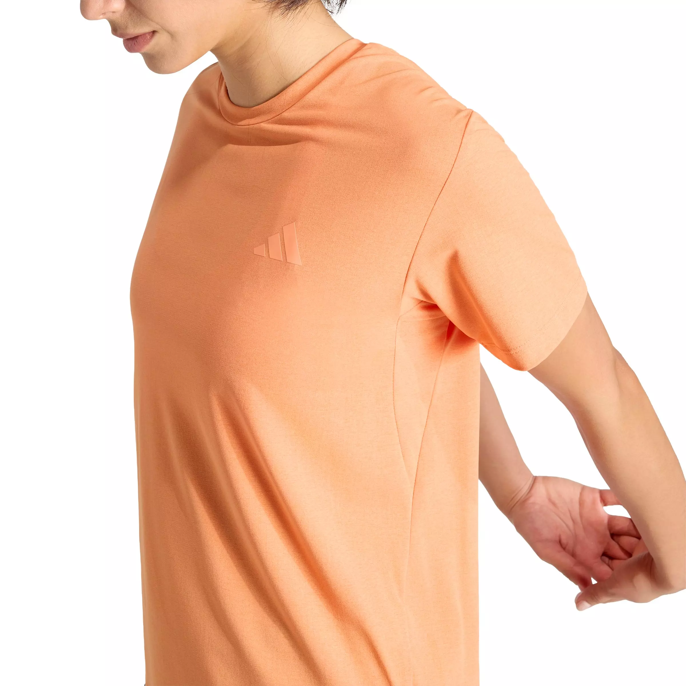 adidas Women's ADI365 Running Climacool Iconic T-Shirt - Orange - ORANGE