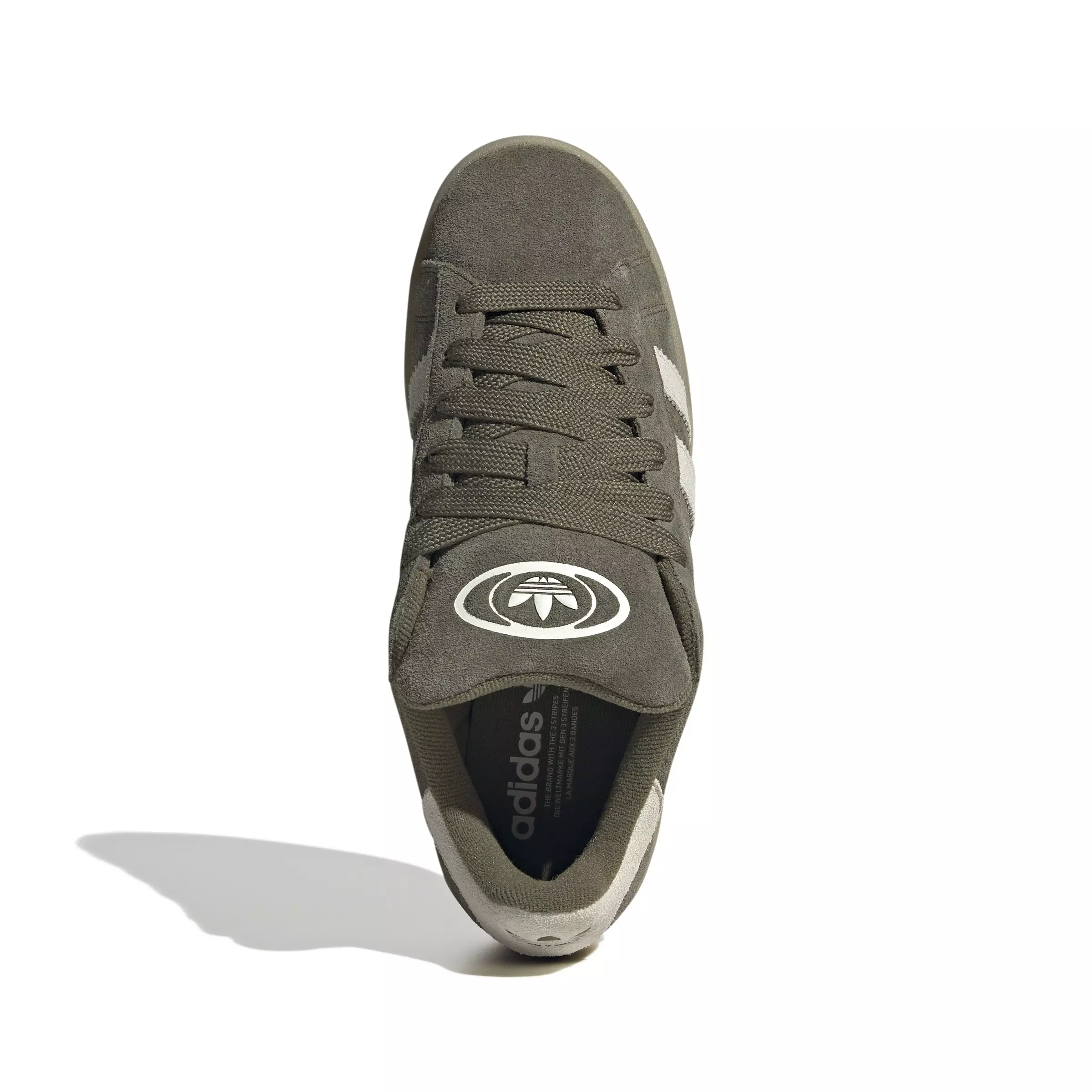 adidas Originals Campus 00s "Medium Dark Khaki/Off White/Gum 3" Men's Shoe - KHAKI/OFF WHITE/GUM