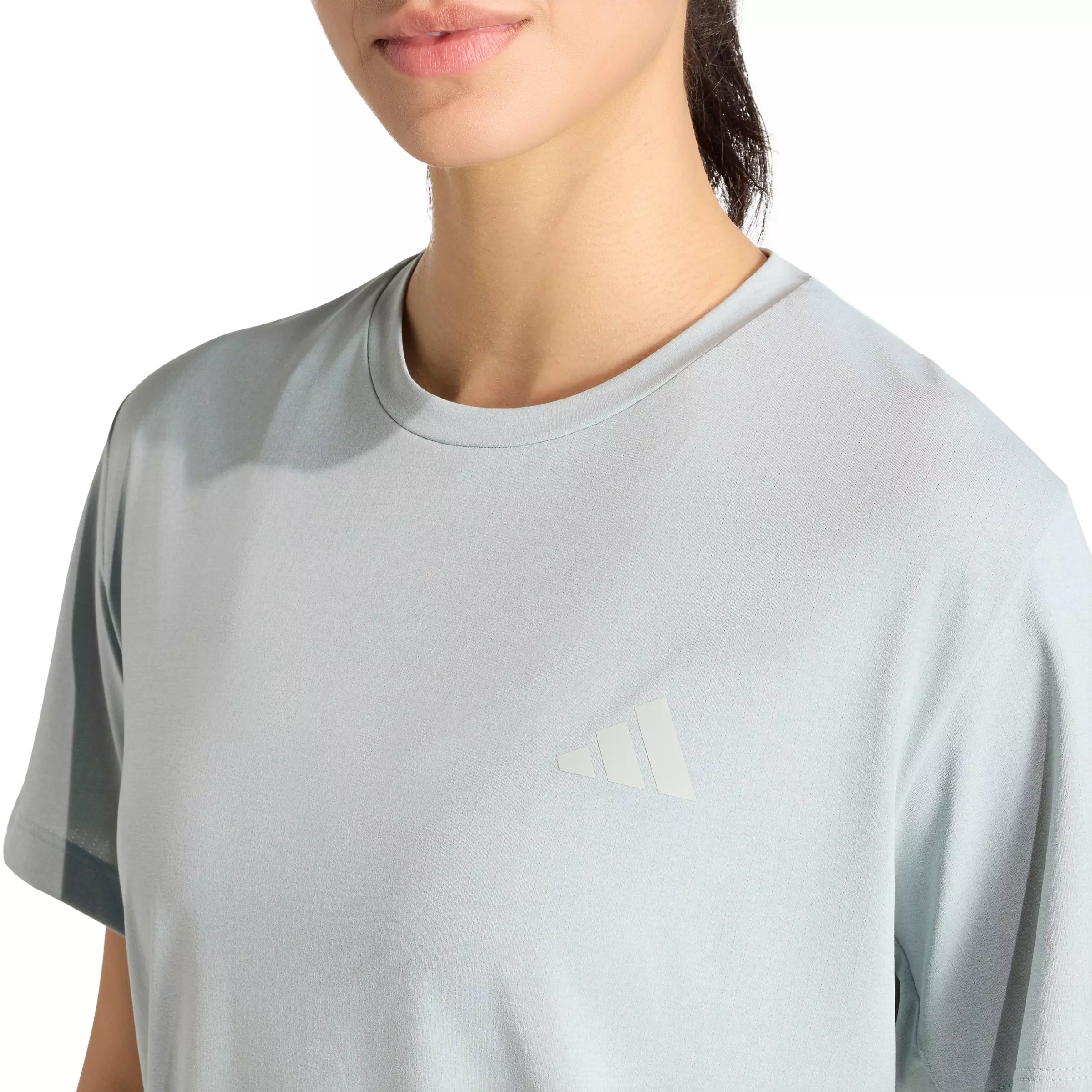 adidas Women's ADI365 Running Climacool Iconic T-Shirt - Sage Green - SAGE GREEN
