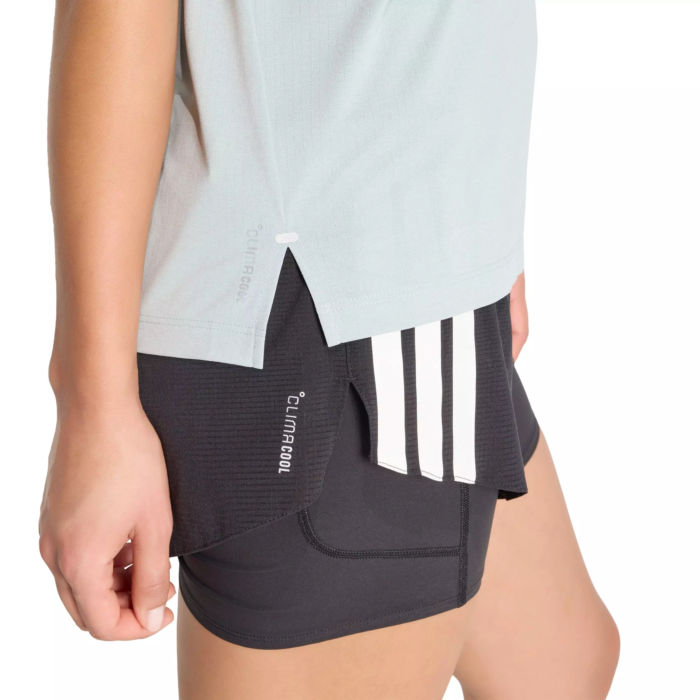 adidas Women's ADI365 Running Climacool Iconic T-Shirt - Sage Green - SAGE GREEN