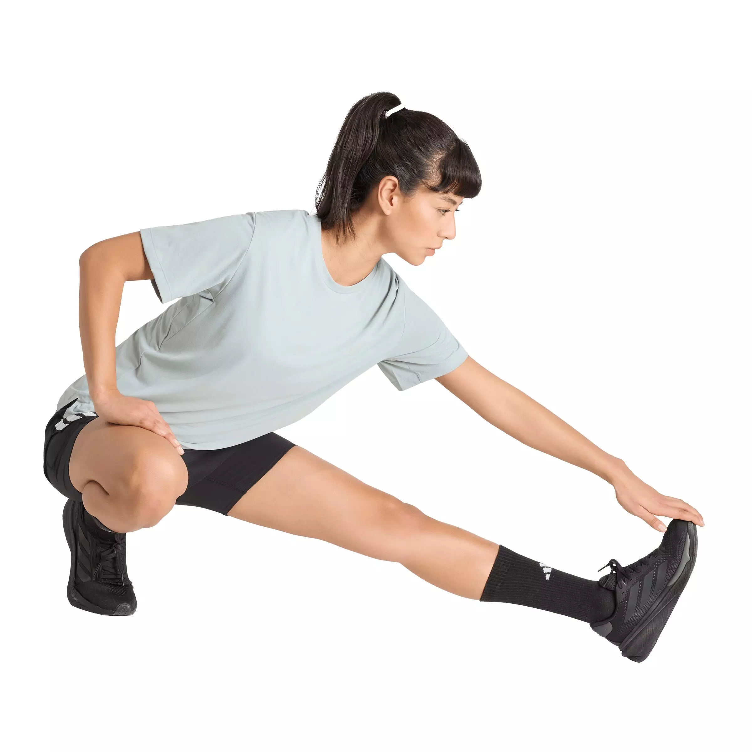 adidas Women's ADI365 Running Climacool Iconic T-Shirt - Sage Green - SAGE GREEN