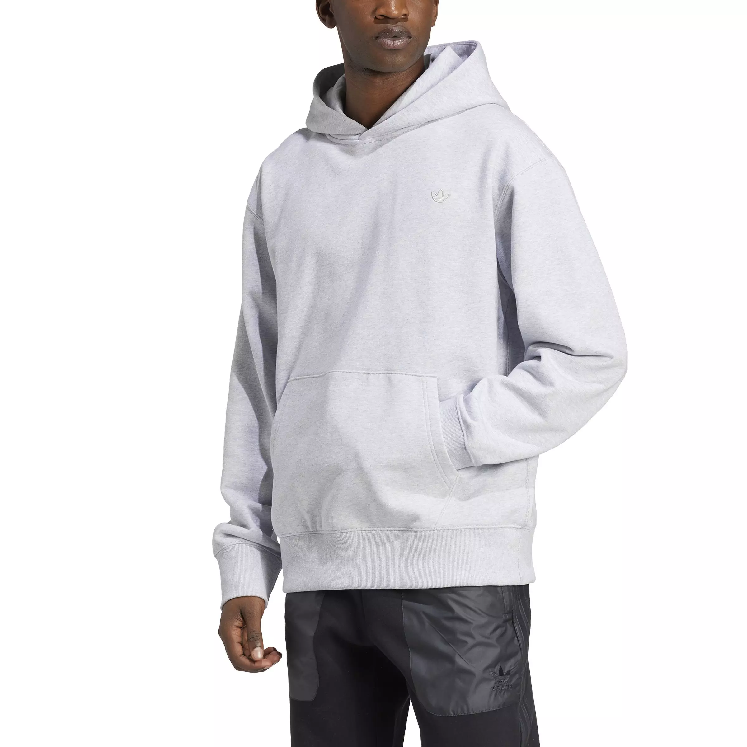 adidas Originals Men's Premium Essentials Hoodie -Grey - GREY