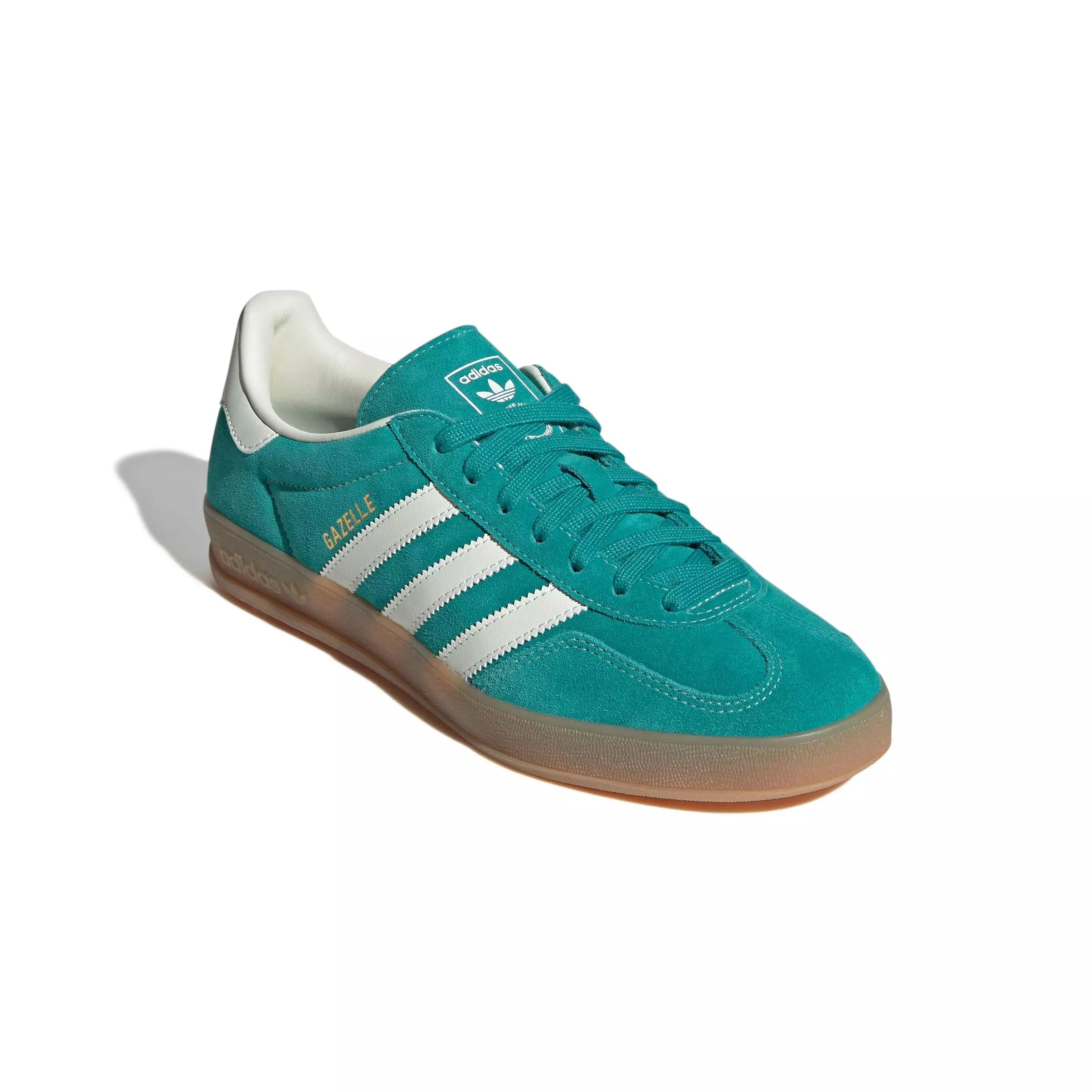 adidas Originals Gazelle "Pure Teal/Off White/Gold Metallic" Men's Shoe - TEAL/OFF WHITE/GOLD