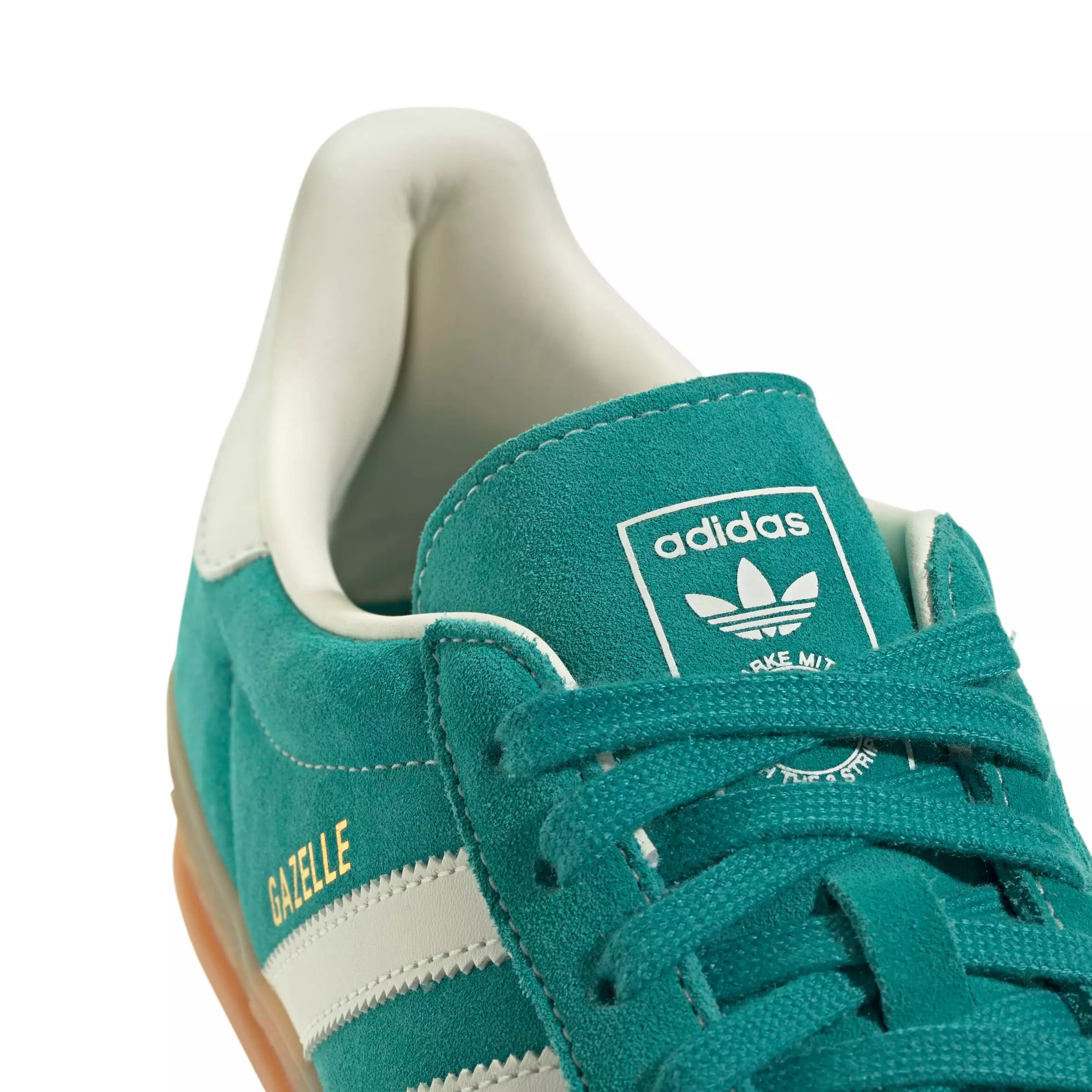 adidas Originals Gazelle "Pure Teal/Off White/Gold Metallic" Men's Shoe - TEAL/OFF WHITE/GOLD