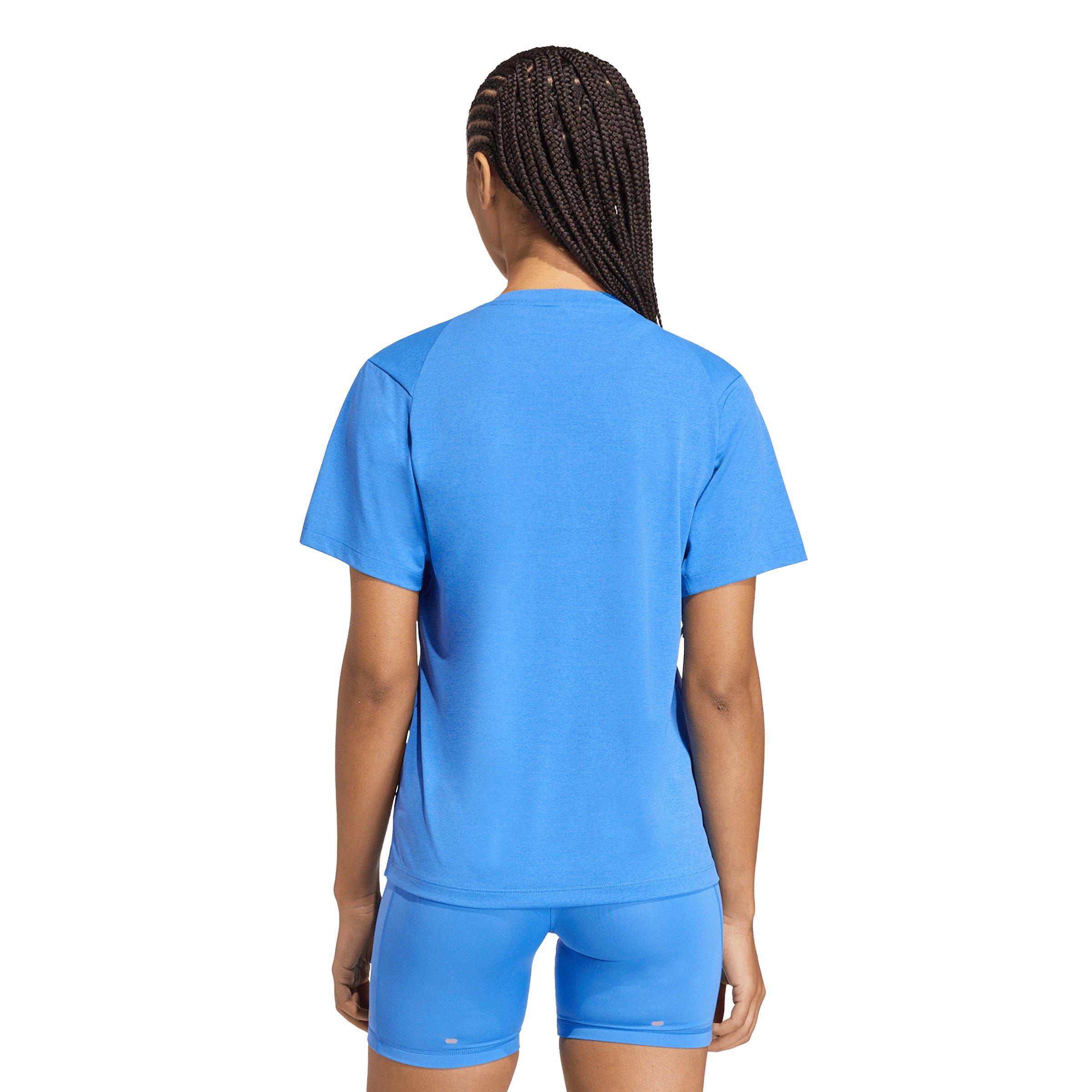 adidas Women's ADI365 Running Climacool Iconic T-Shirt - Blue - BLUE Thumbnail View 2