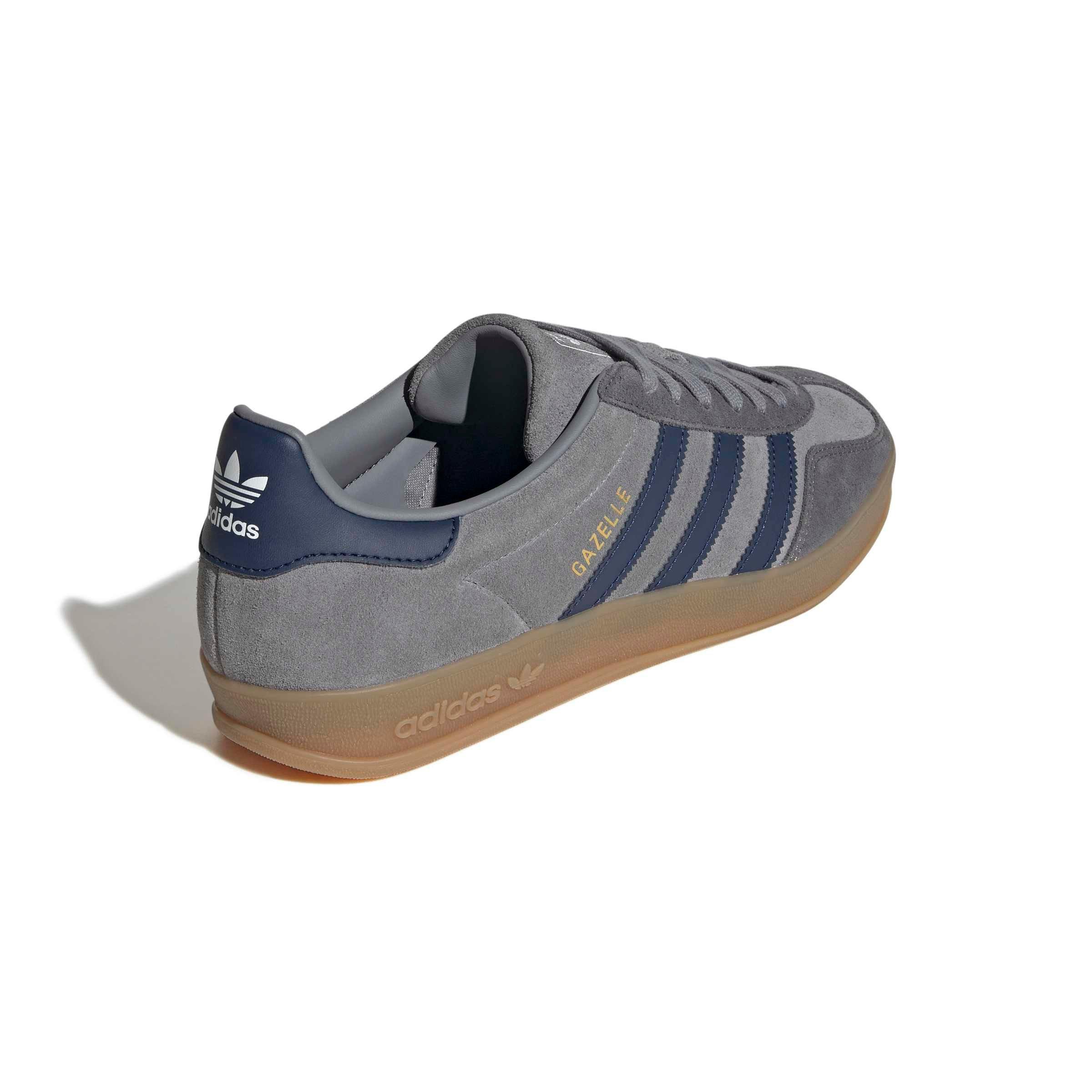 adidas Originals Gazelle "Grey/Night Indigo/Grey Five" Men's Shoe - GREY/INDIGO/GREY Thumbnail View 4