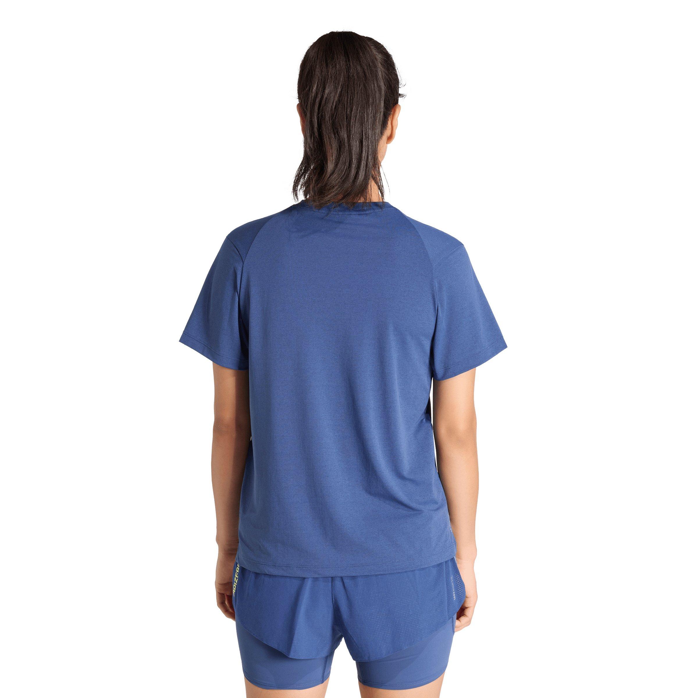 adidas Women's ADI365 Running Climacool Iconic T-Shirt - Indigo - INDIGO Thumbnail View 2