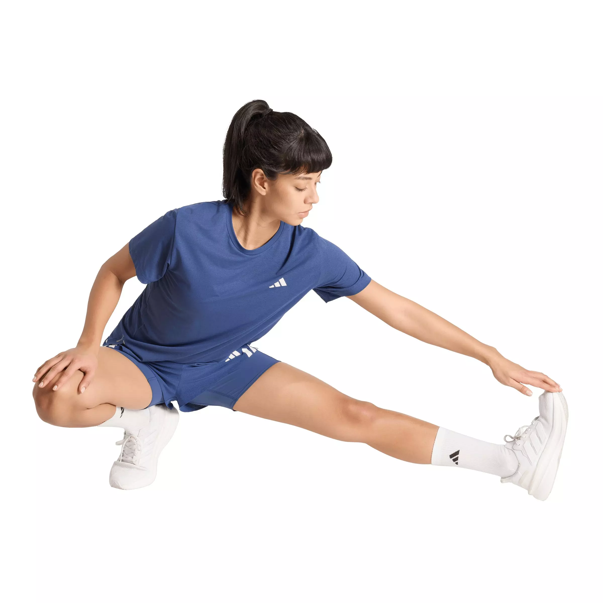 adidas Women's ADI365 Running Climacool Iconic T-Shirt - Indigo - INDIGO