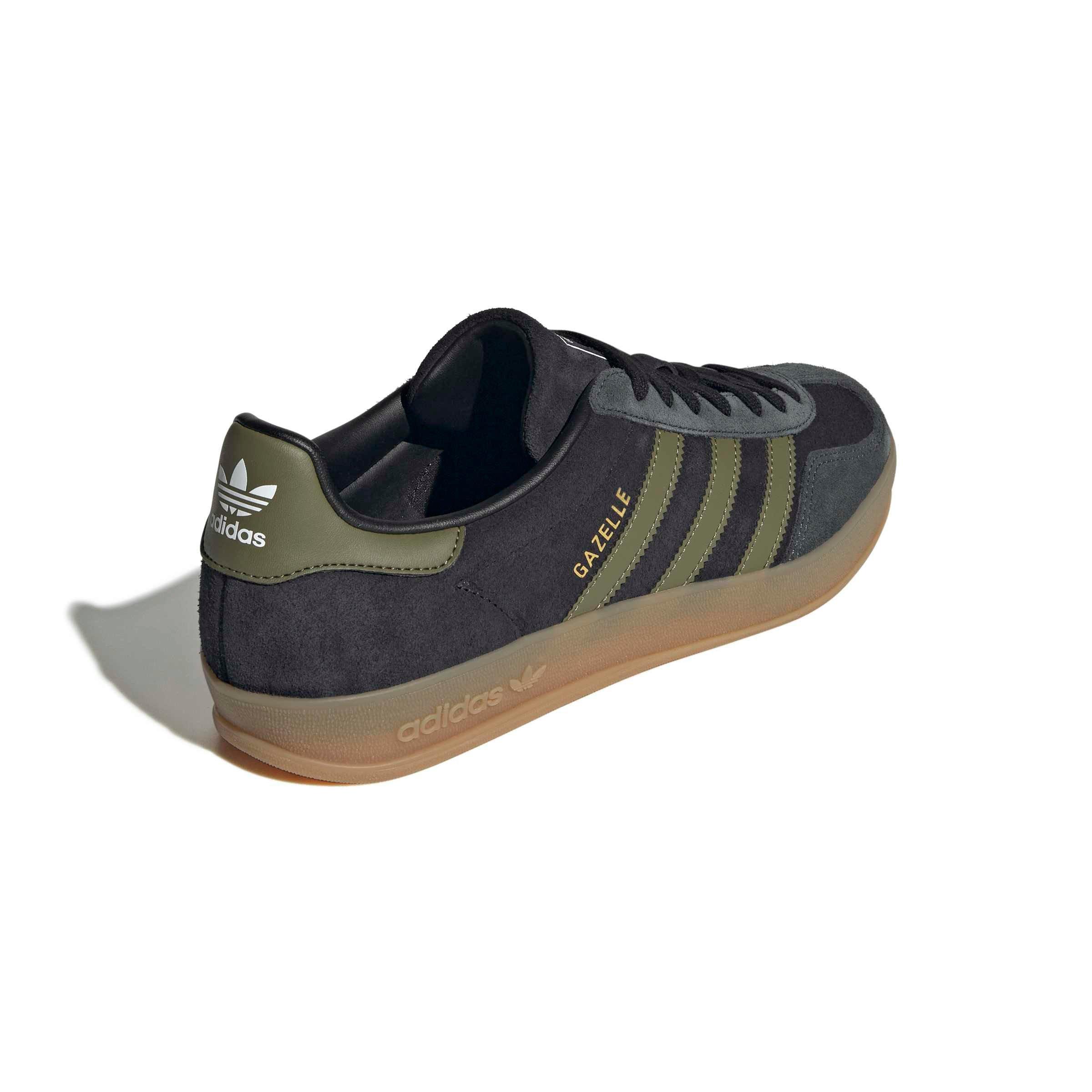 adidas Originals Gazelle "Core Black/Focus Olive/Carbon" Men's Shoe - BLACK/OLIVE/CARBON Thumbnail View 4