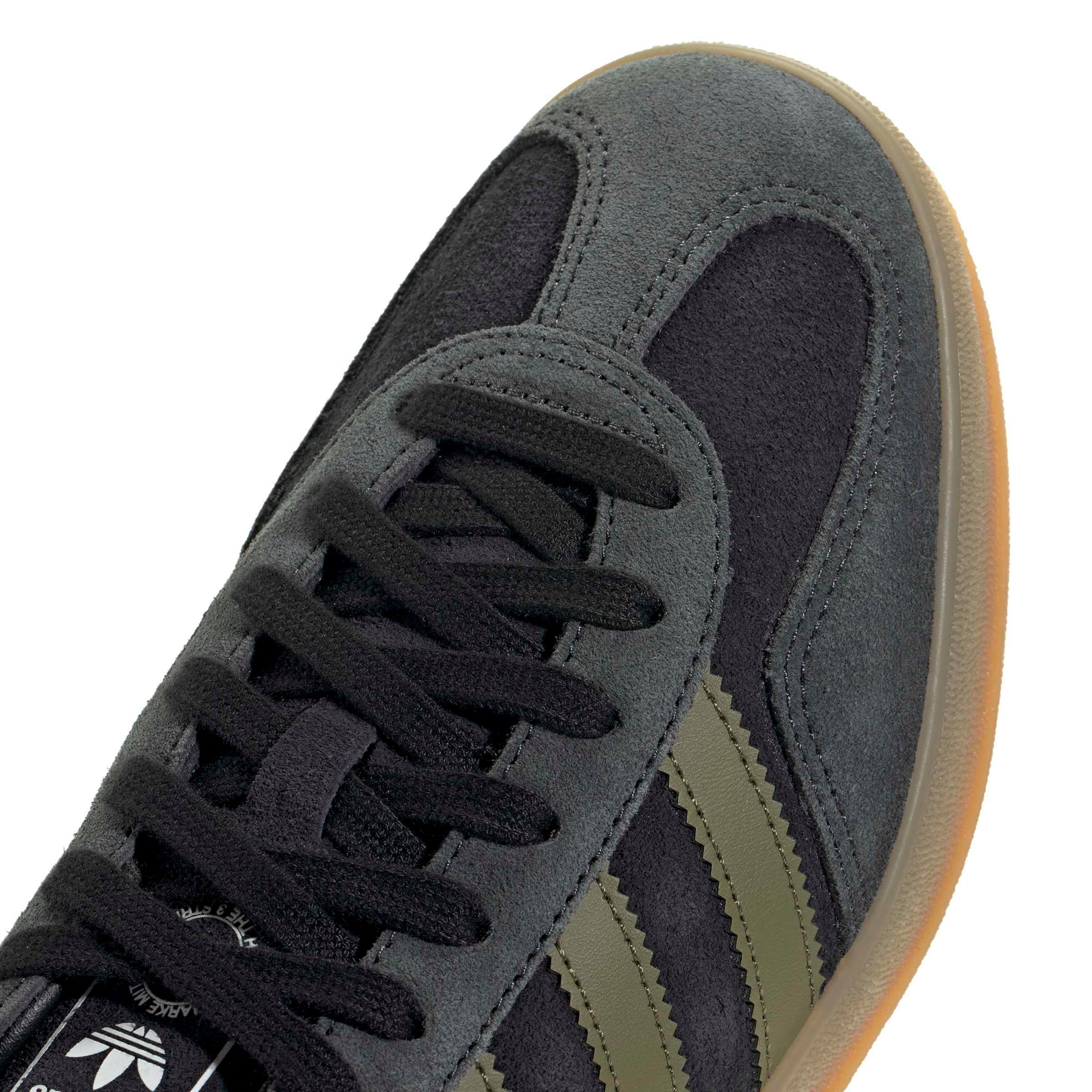 adidas Originals Gazelle "Core Black/Focus Olive/Carbon" Men's Shoe - BLACK/OLIVE/CARBON Thumbnail View 5