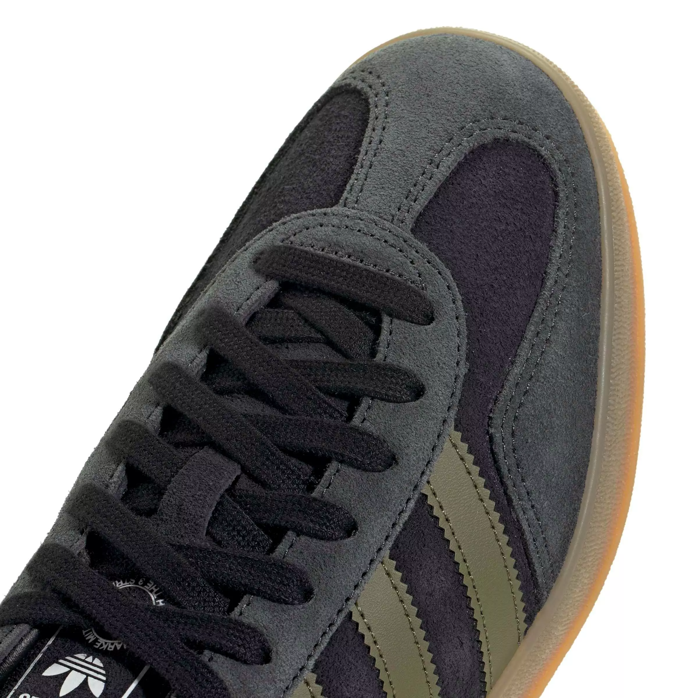 adidas Originals Gazelle "Core Black/Focus Olive/Carbon" Men's Shoe - BLACK/OLIVE/CARBON