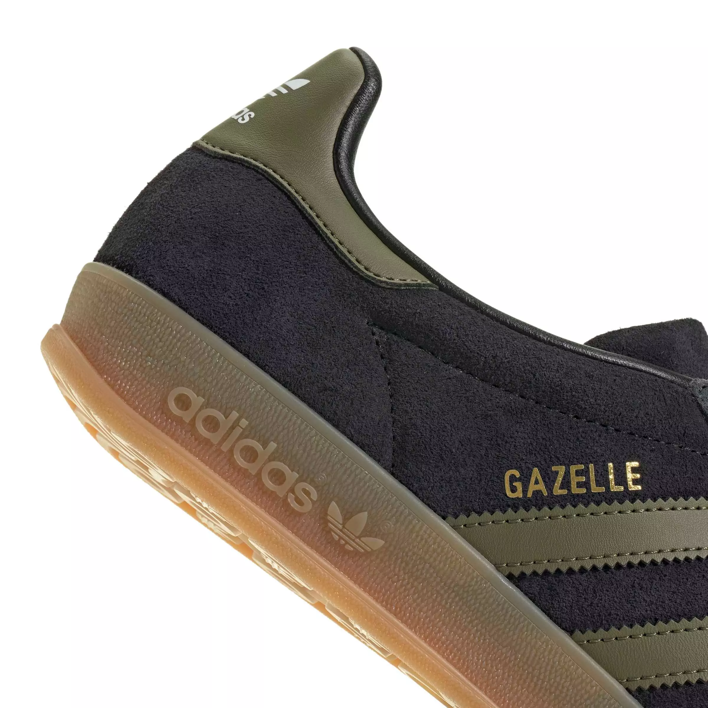 adidas Originals Gazelle "Core Black/Focus Olive/Carbon" Men's Shoe - BLACK/OLIVE/CARBON