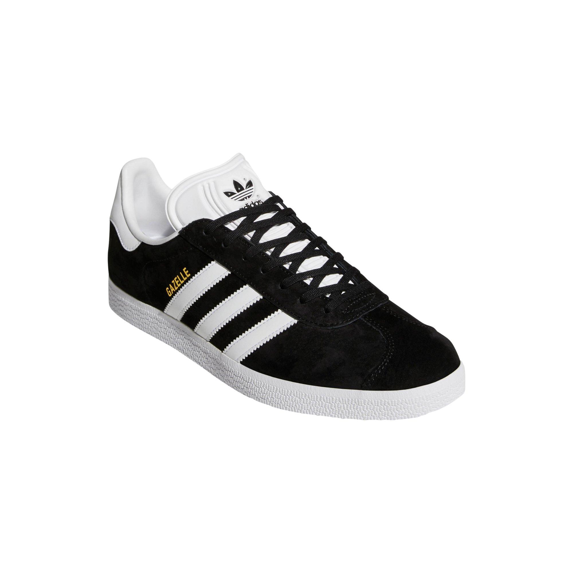 adidas Originals Gazelle "Black/White" Men's Shoe - BLACK/WHITE Thumbnail View 3