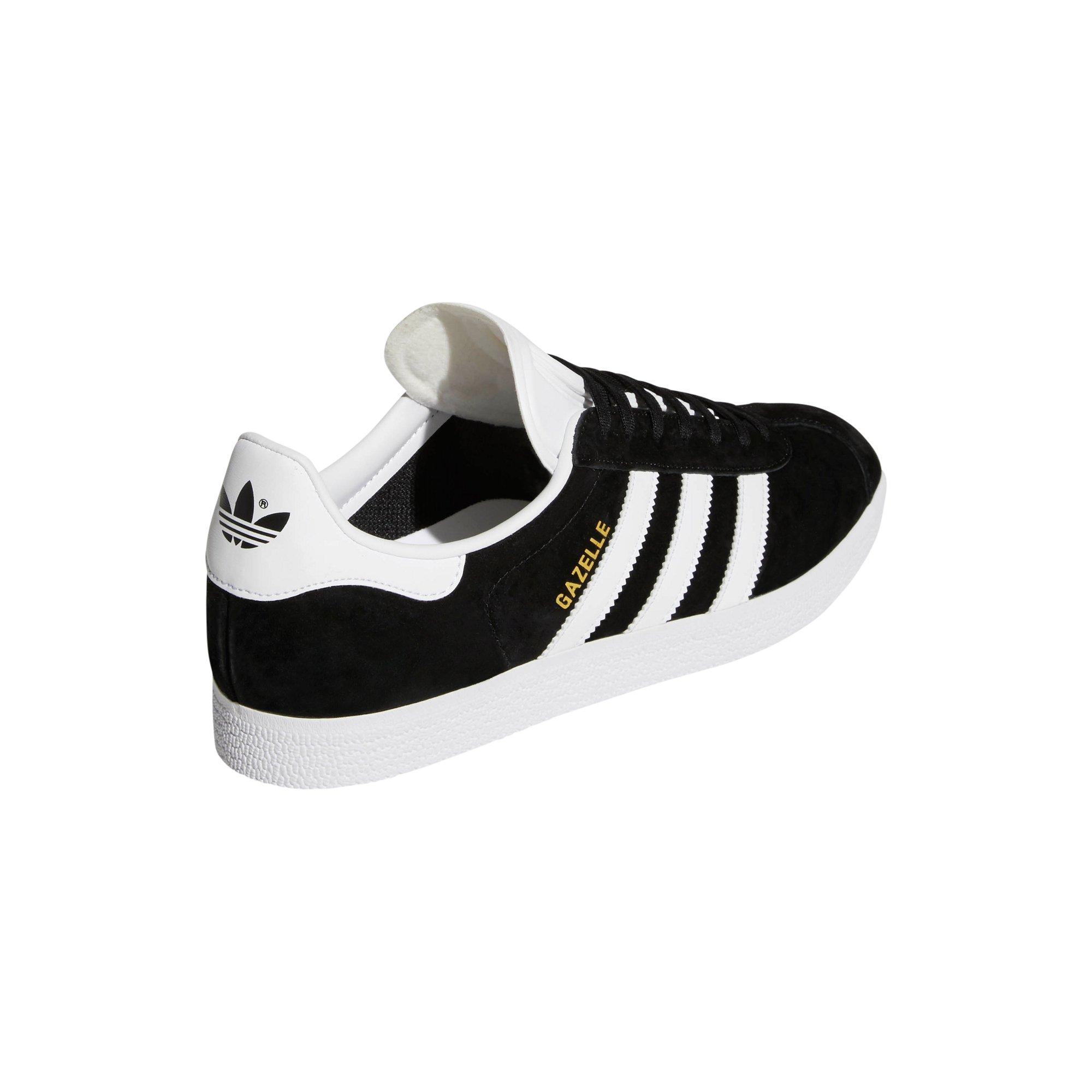 adidas Originals Gazelle "Black/White" Men's Shoe - BLACK/WHITE Thumbnail View 4