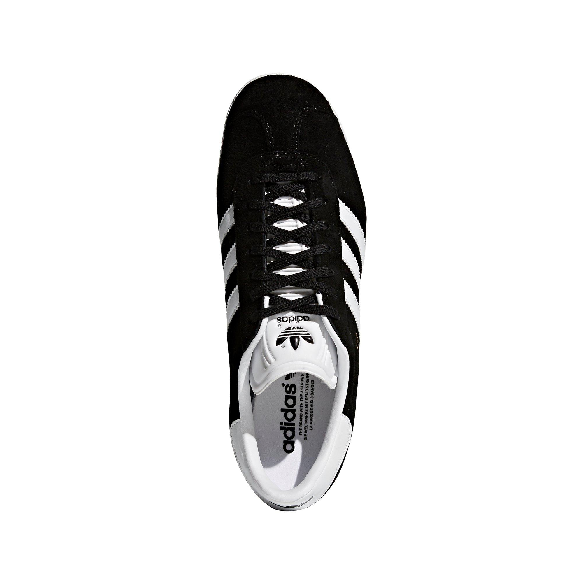 adidas Originals Gazelle "Black/White" Men's Shoe - BLACK/WHITE Thumbnail View 5