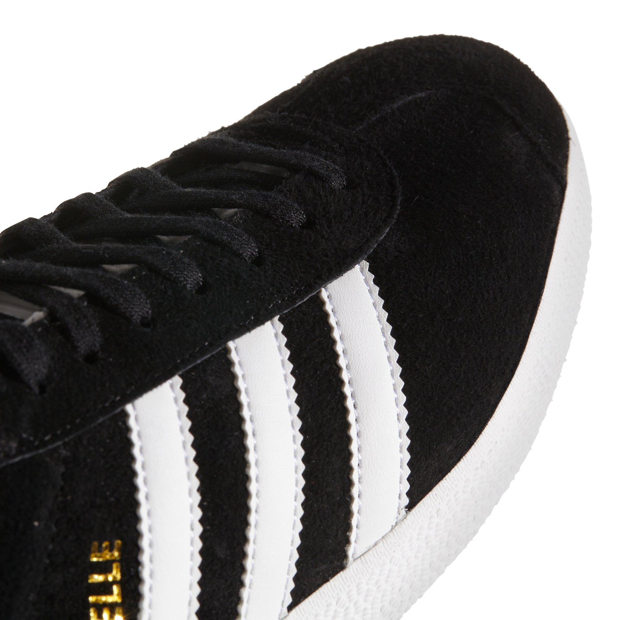 adidas Originals Gazelle "Black/White" Men's Shoe - BLACK/WHITE Thumbnail View 8