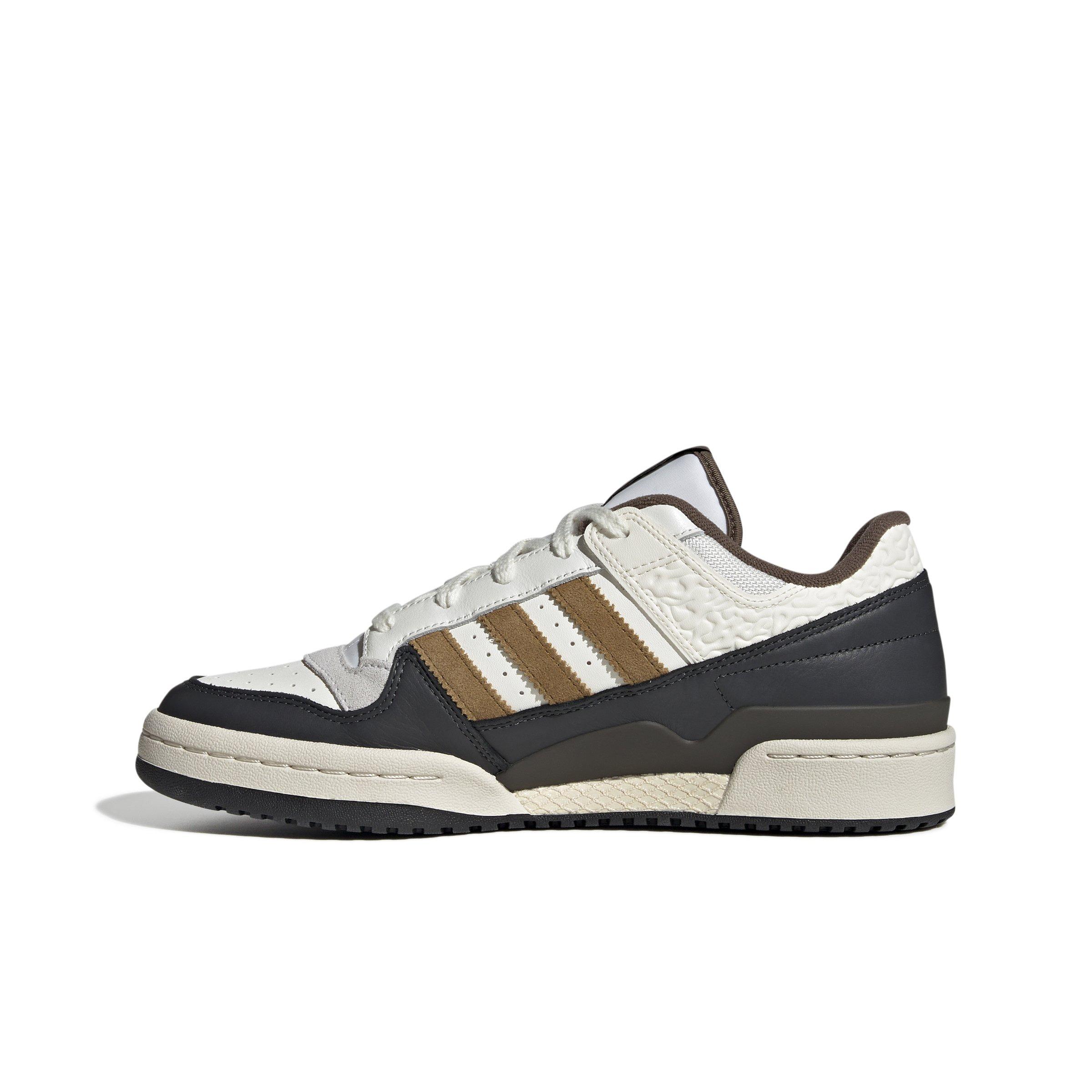 adidas Forum Low CL "Core White/Bronze Strata/Core White" Men's Shoe - WHITE/BRONZE/WHITE Thumbnail View 2