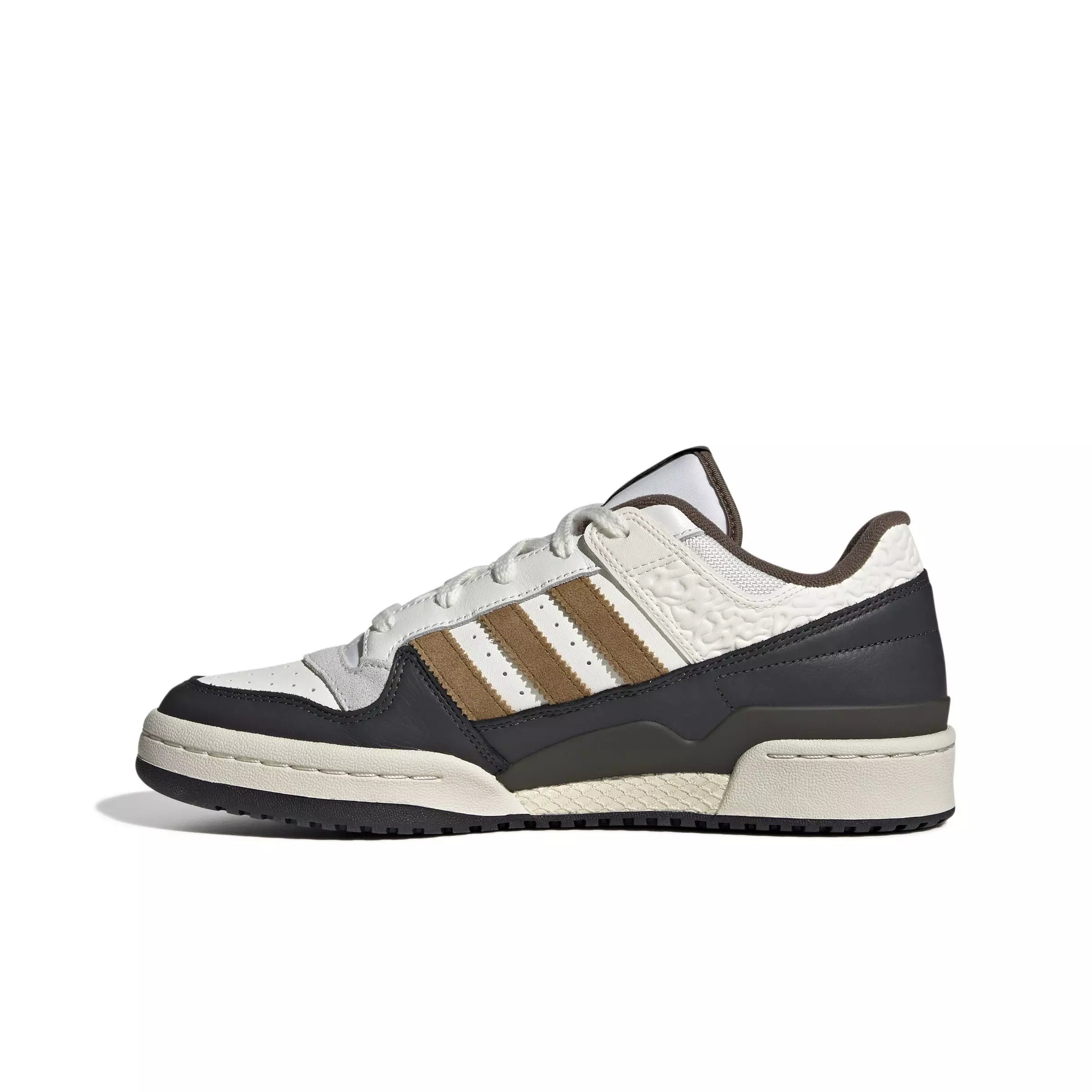 adidas Forum Low CL "Core White/Bronze Strata/Core White" Men's Shoe - WHITE/BRONZE/WHITE