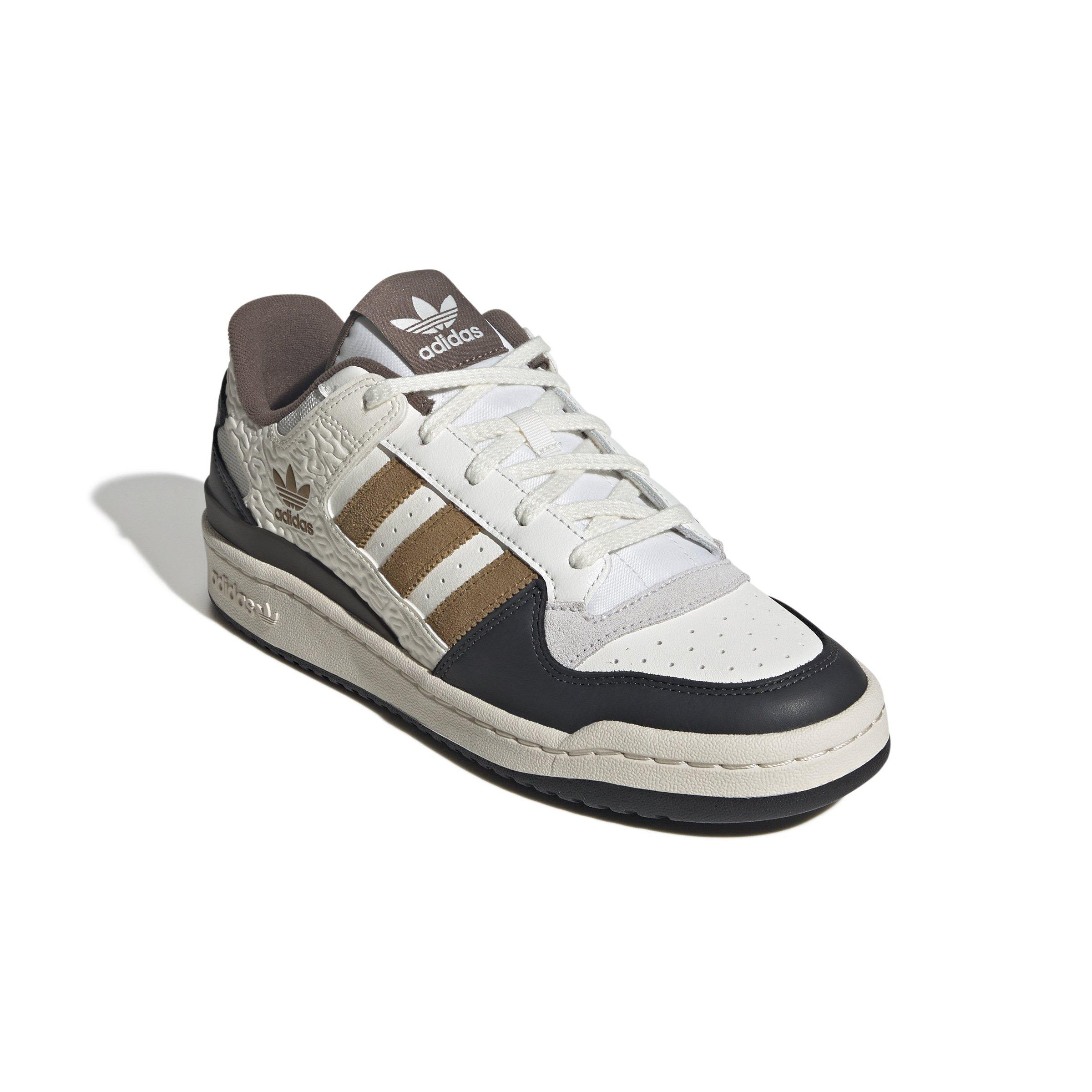 adidas Forum Low CL "Core White/Bronze Strata/Core White" Men's Shoe - WHITE/BRONZE/WHITE Thumbnail View 3