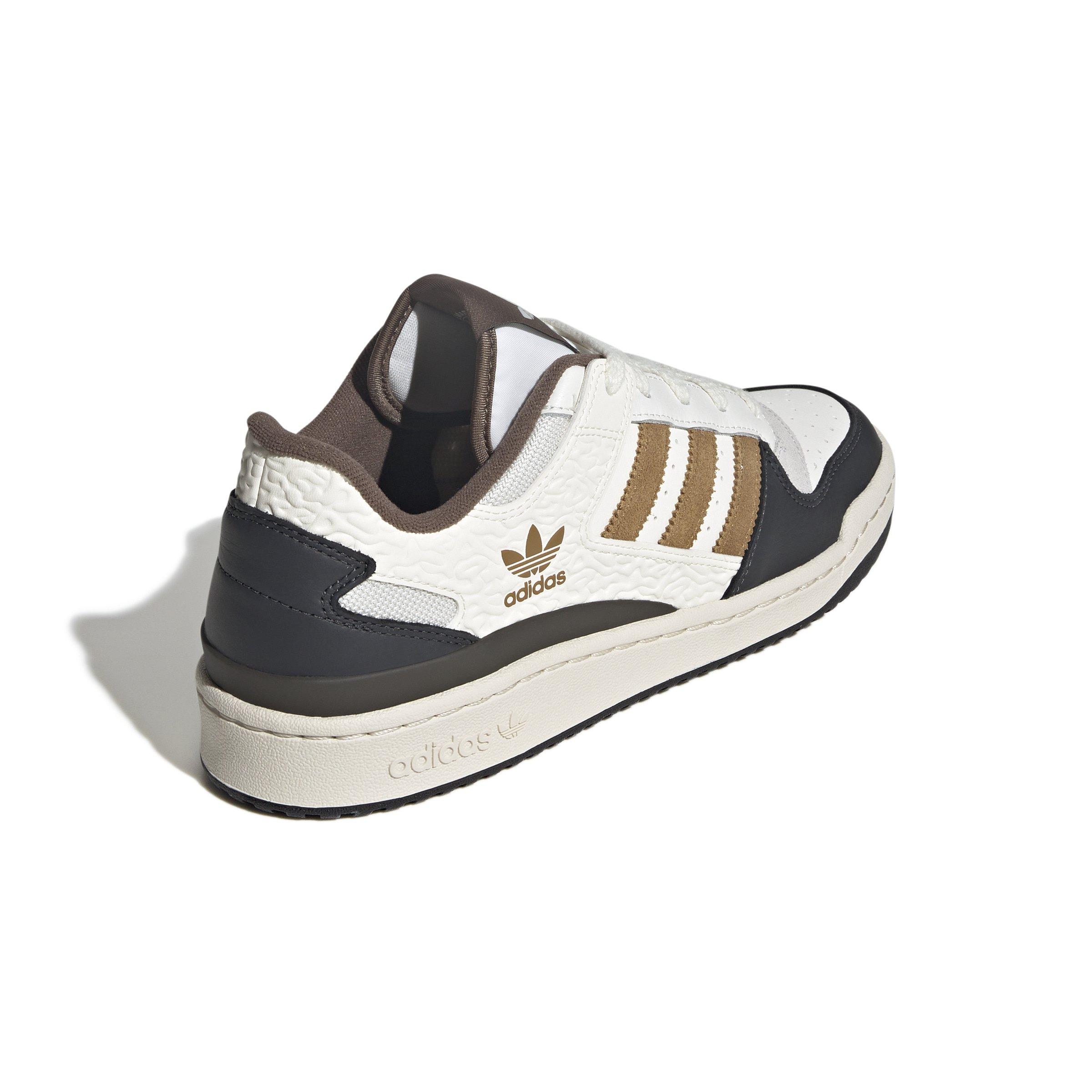 adidas Forum Low CL "Core White/Bronze Strata/Core White" Men's Shoe - WHITE/BRONZE/WHITE Thumbnail View 4