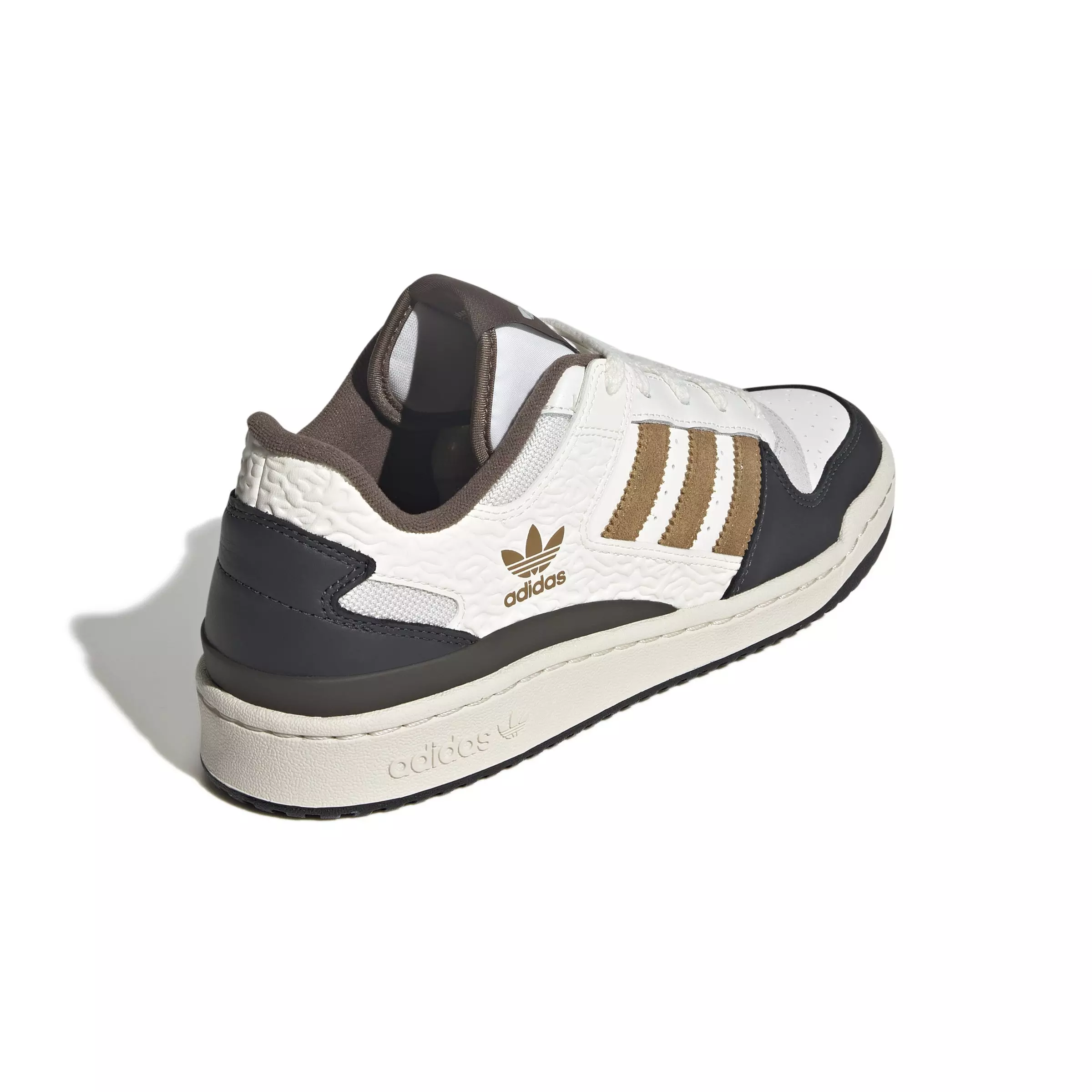 adidas Forum Low CL "Core White/Bronze Strata/Core White" Men's Shoe - WHITE/BRONZE/WHITE
