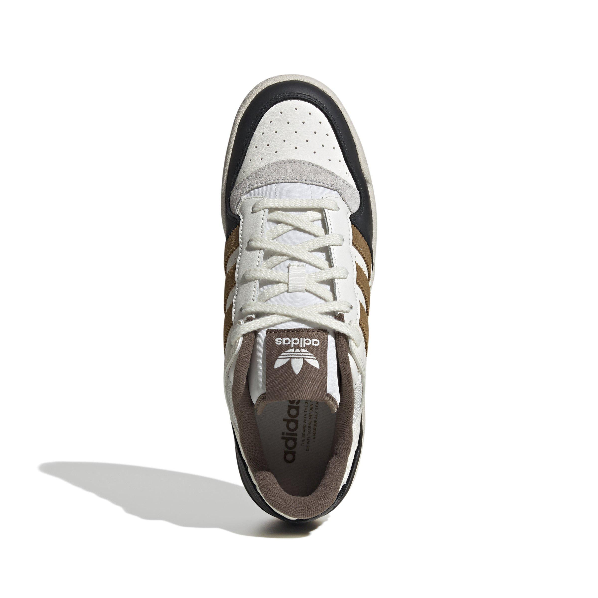 adidas Forum Low CL "Core White/Bronze Strata/Core White" Men's Shoe - WHITE/BRONZE/WHITE Thumbnail View 5