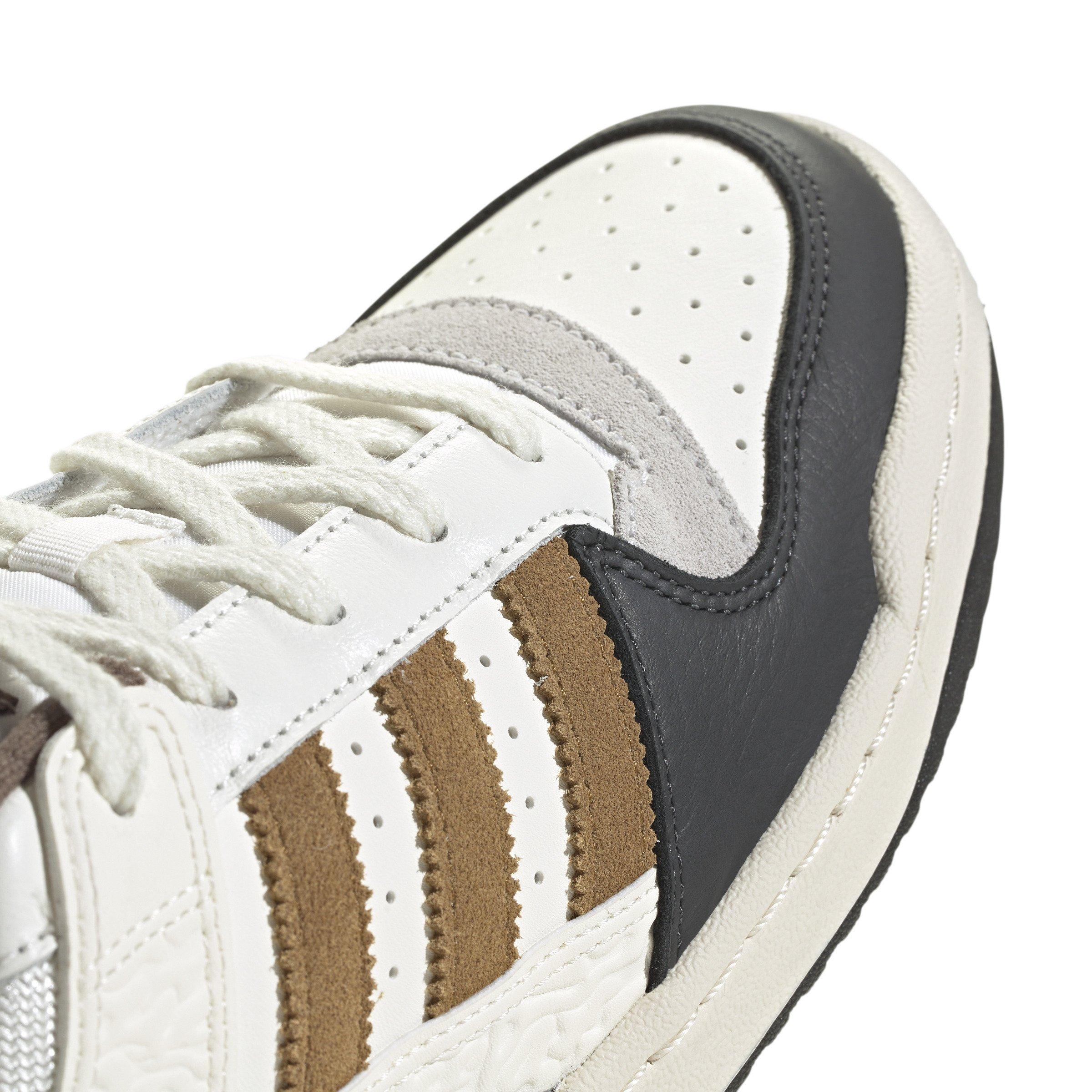 adidas Forum Low CL "Core White/Bronze Strata/Core White" Men's Shoe - WHITE/BRONZE/WHITE Thumbnail View 8