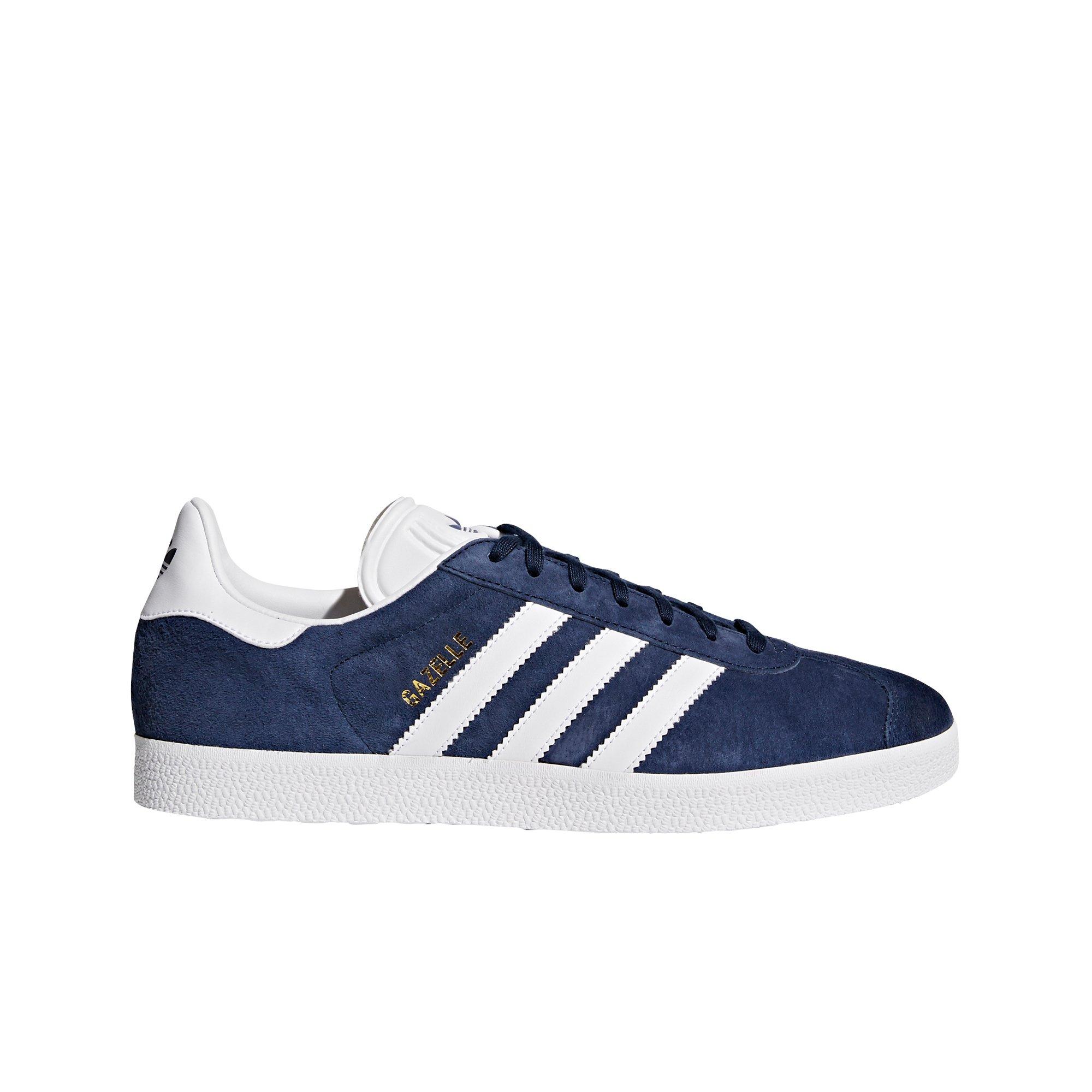 adidas Originals Gazelle "Collegiate Navy/White/Gold Metallic" Men's Shoe - NAVY/WHITE Thumbnail View 1