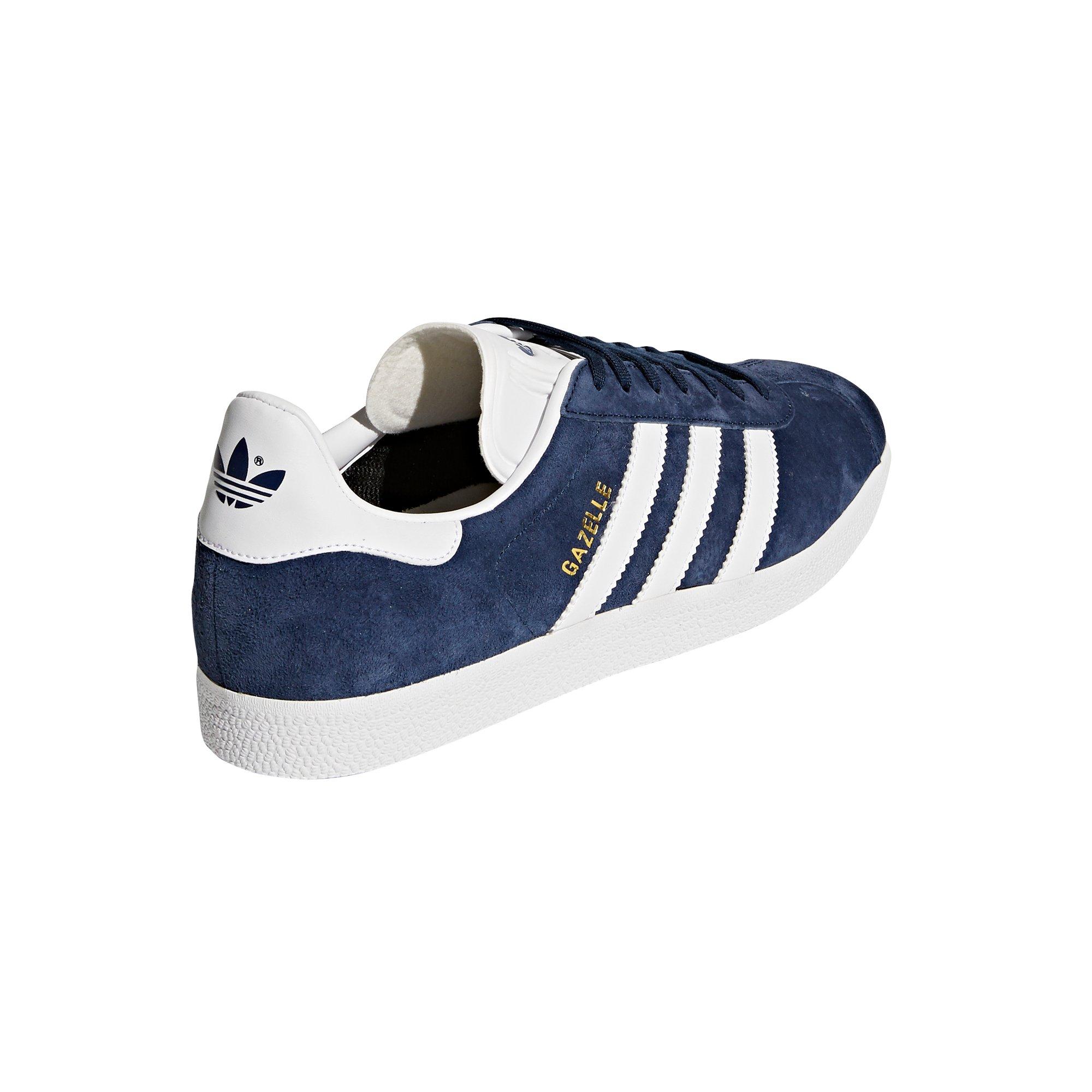 Cinco America Interminable adidas Originals Gazelle "Collegiate Navy/White/Gold Metallic" Men's Shoe