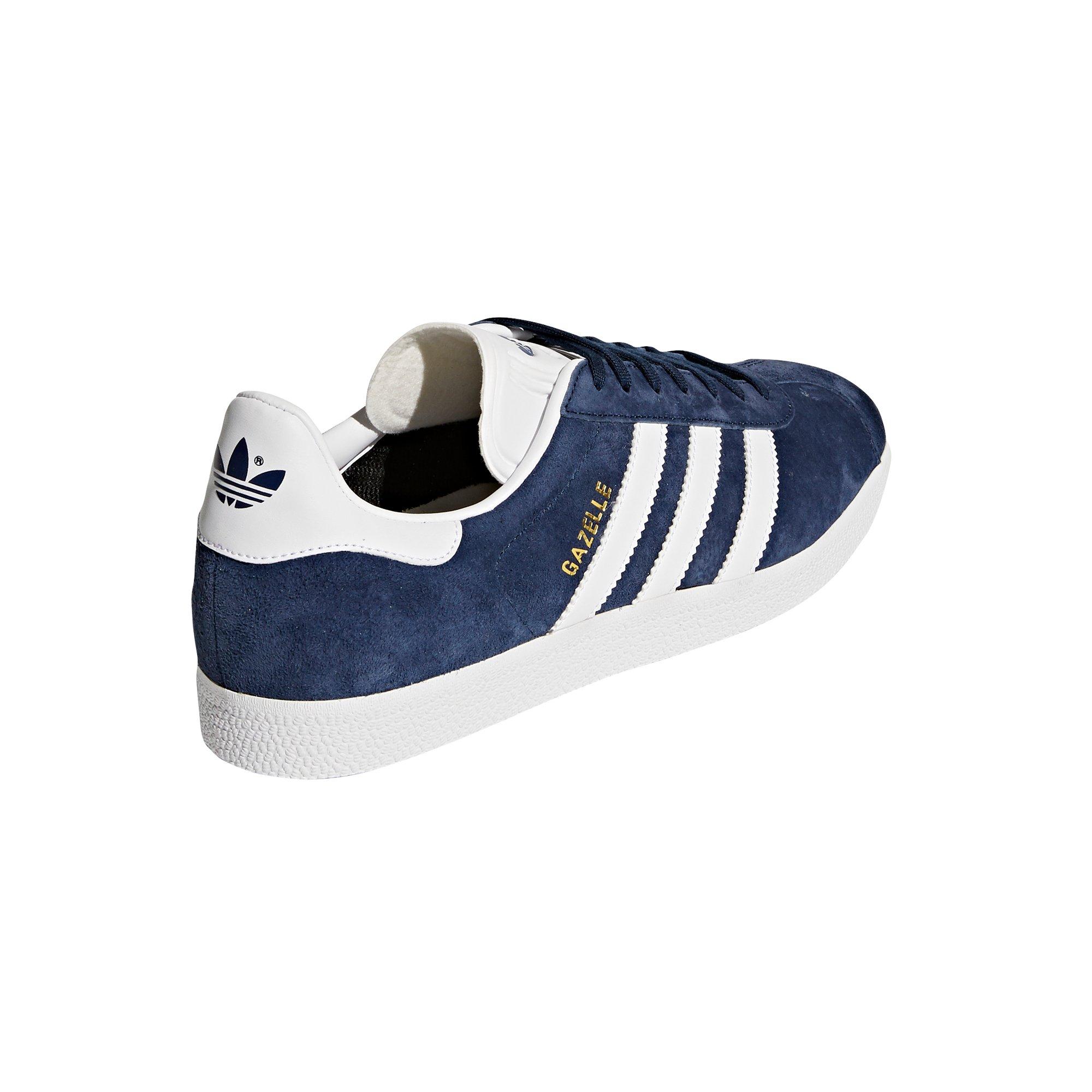adidas Originals Gazelle "Collegiate Navy/White/Gold Metallic" Men's Shoe - NAVY/WHITE Thumbnail View 4