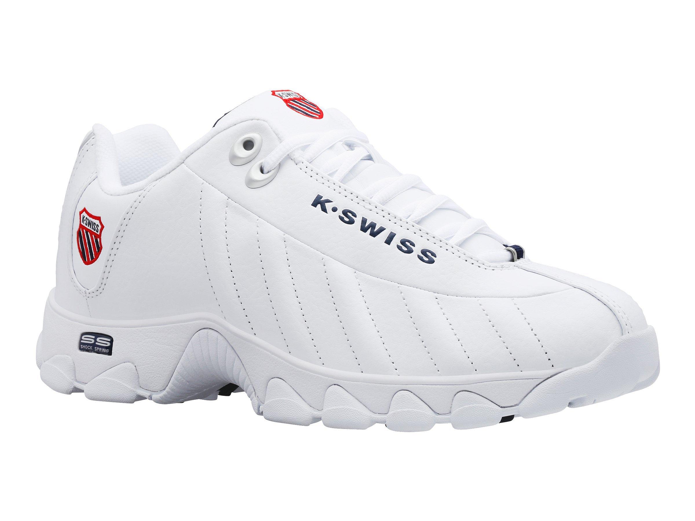 K-Swiss ST329 CMF "White/Navy/Red" Men's Shoe - WHITE/NAVY/RED Thumbnail View 3