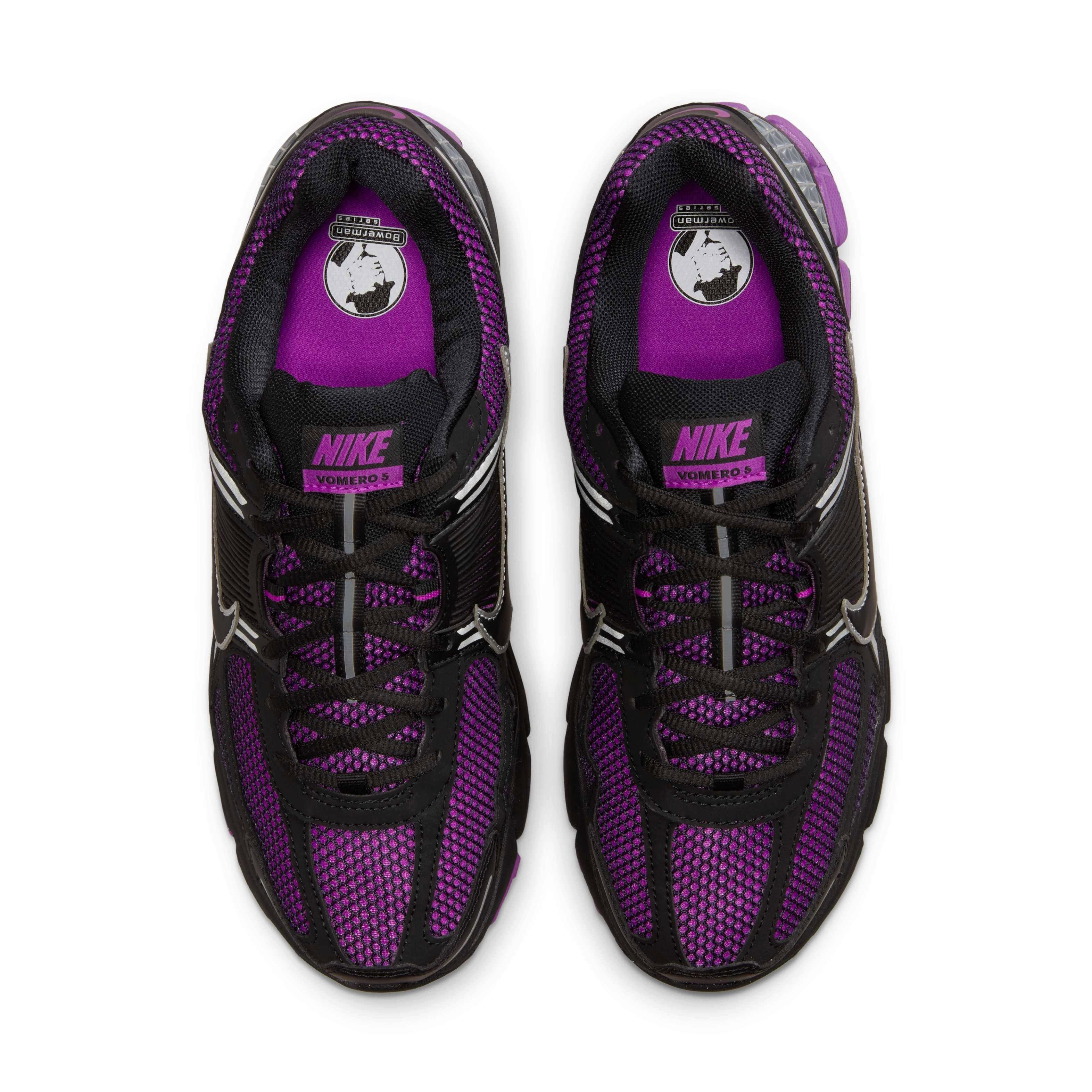 Nike Zoom Vomero 5 "Vivid Purple/Metallic Silver/Black" Men's Shoe - PURPLE/SILVER/BLACK Thumbnail View 4