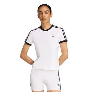 adidas Originals Women's 3 Stripes Slim Fit T-Shirt - White