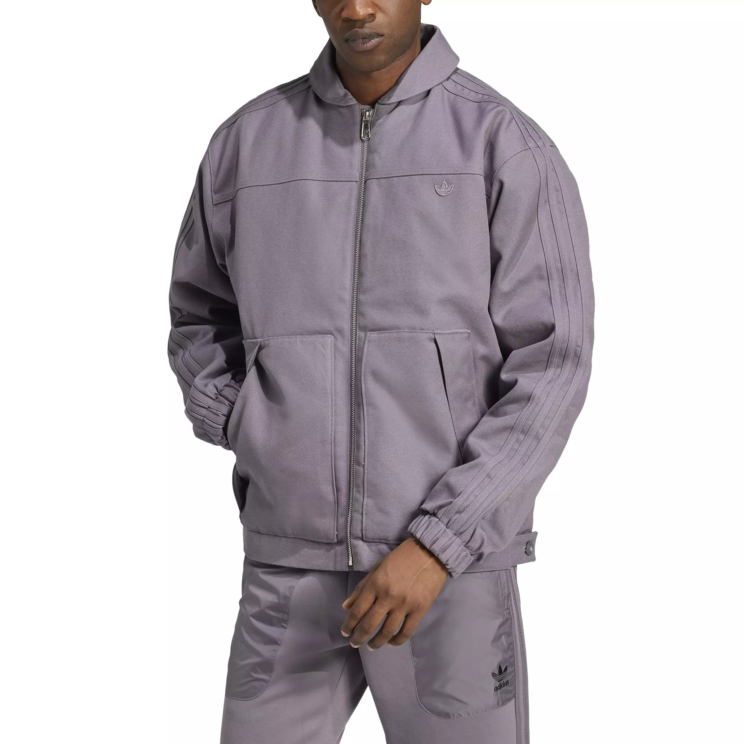 adidas Originals Men's Premium Essentials Lifestyle Padded Jacket -Grey - GREY